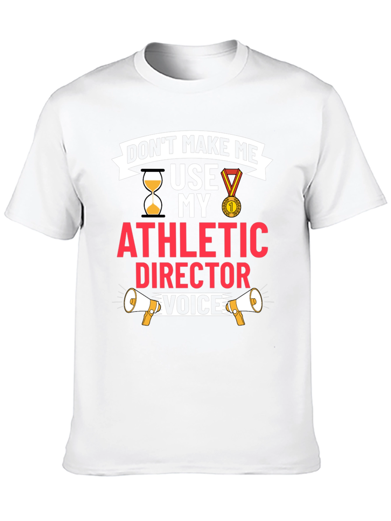 Black Athletic Director Voice T-Shirt view 10