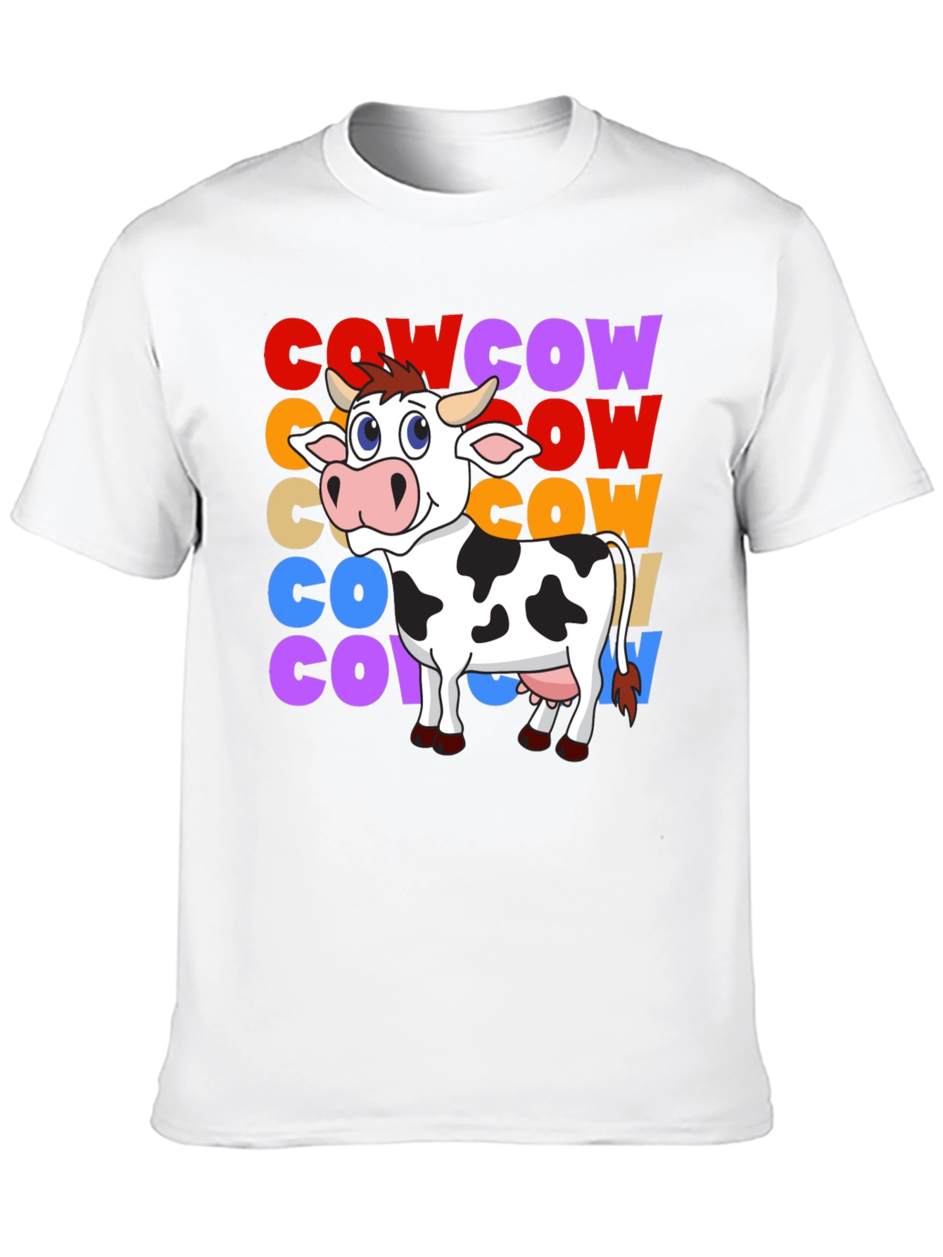 Black Cow Graphic T-Shirt - Fun Animal Tee view 10