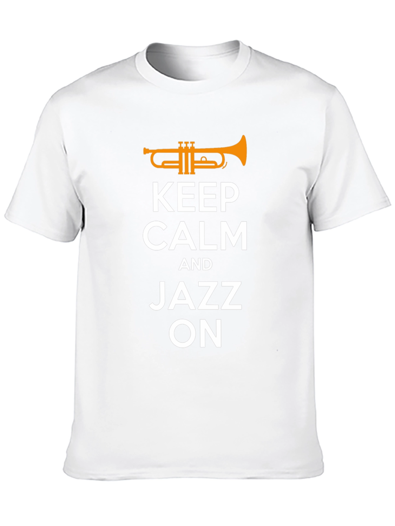 Black Keep Calm Jazz On T-Shirt view 10