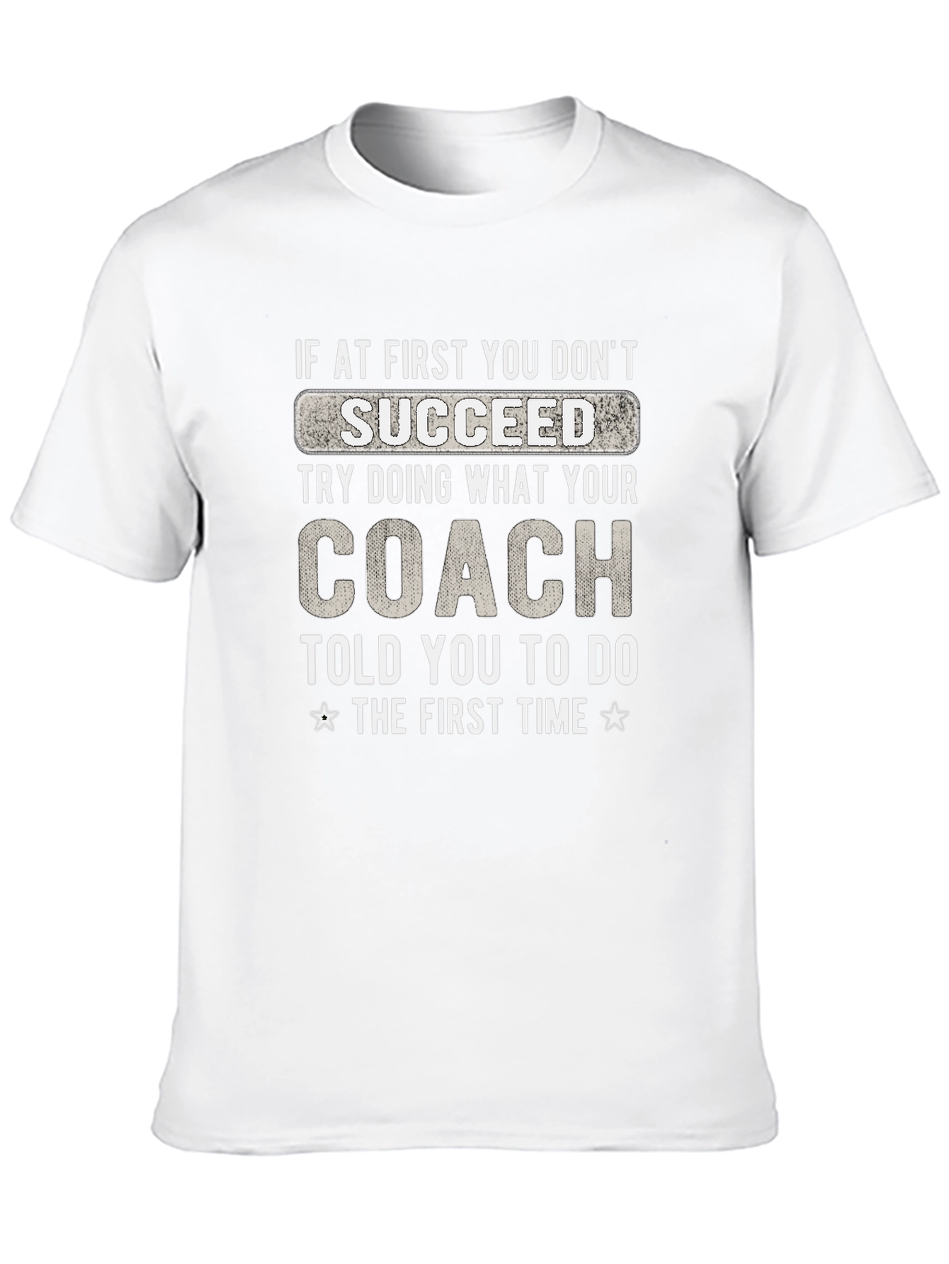 Black Funny Coach T-Shirt: If At First You Don't Succeed view 10