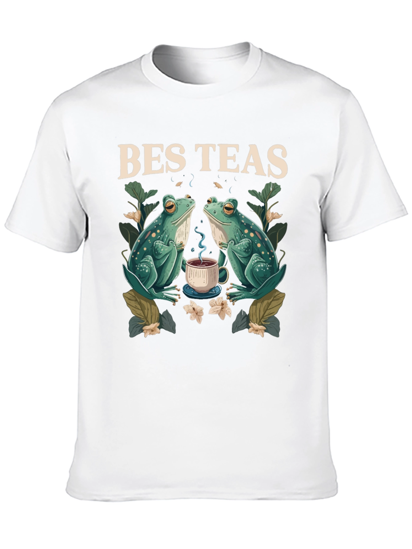 Black Bes Teas T-Shirt - Frog Tea Party view 10