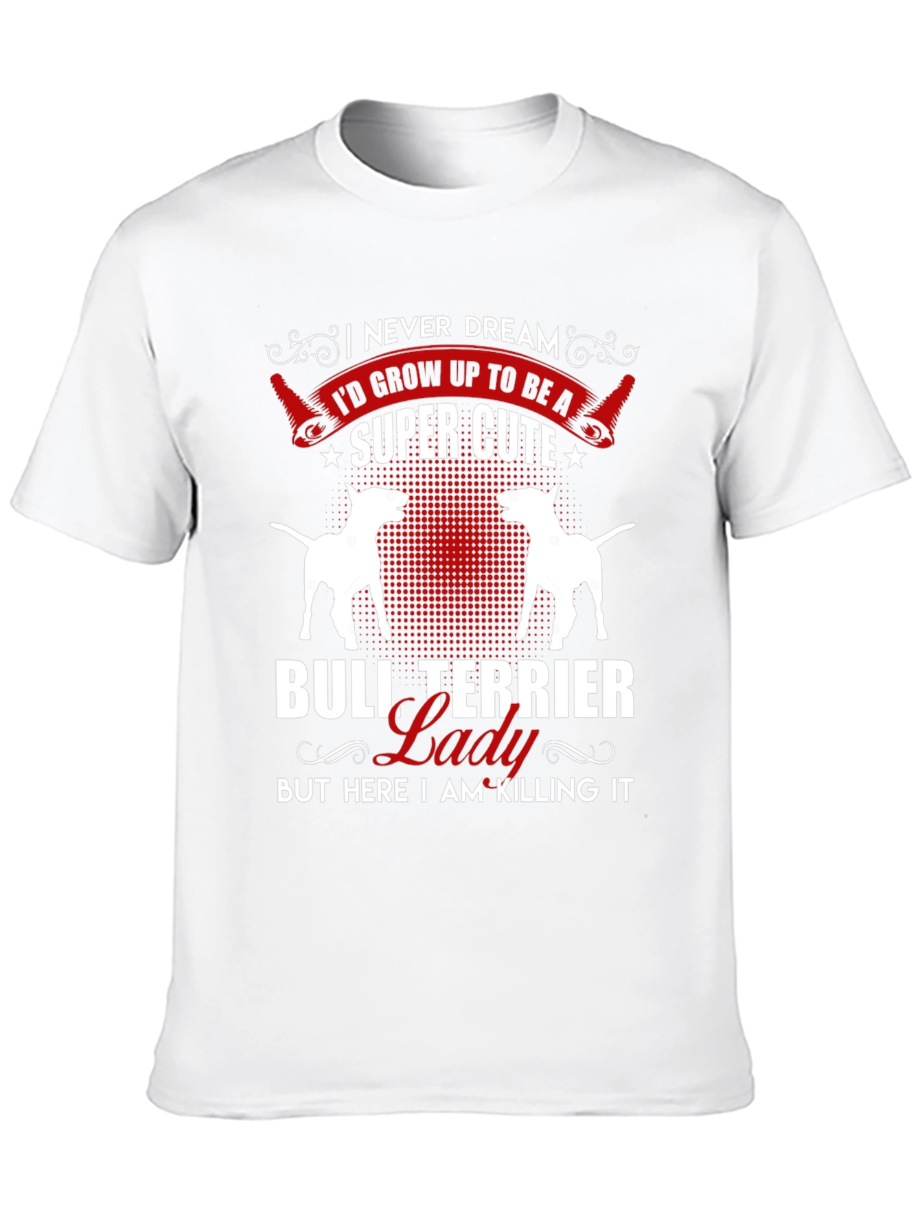 Black Bull Terrier Lady T-Shirt view 10