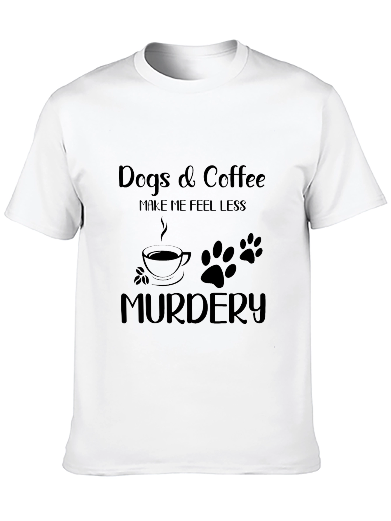 Black Dogs & Coffee Funny Graphic Tee view 10