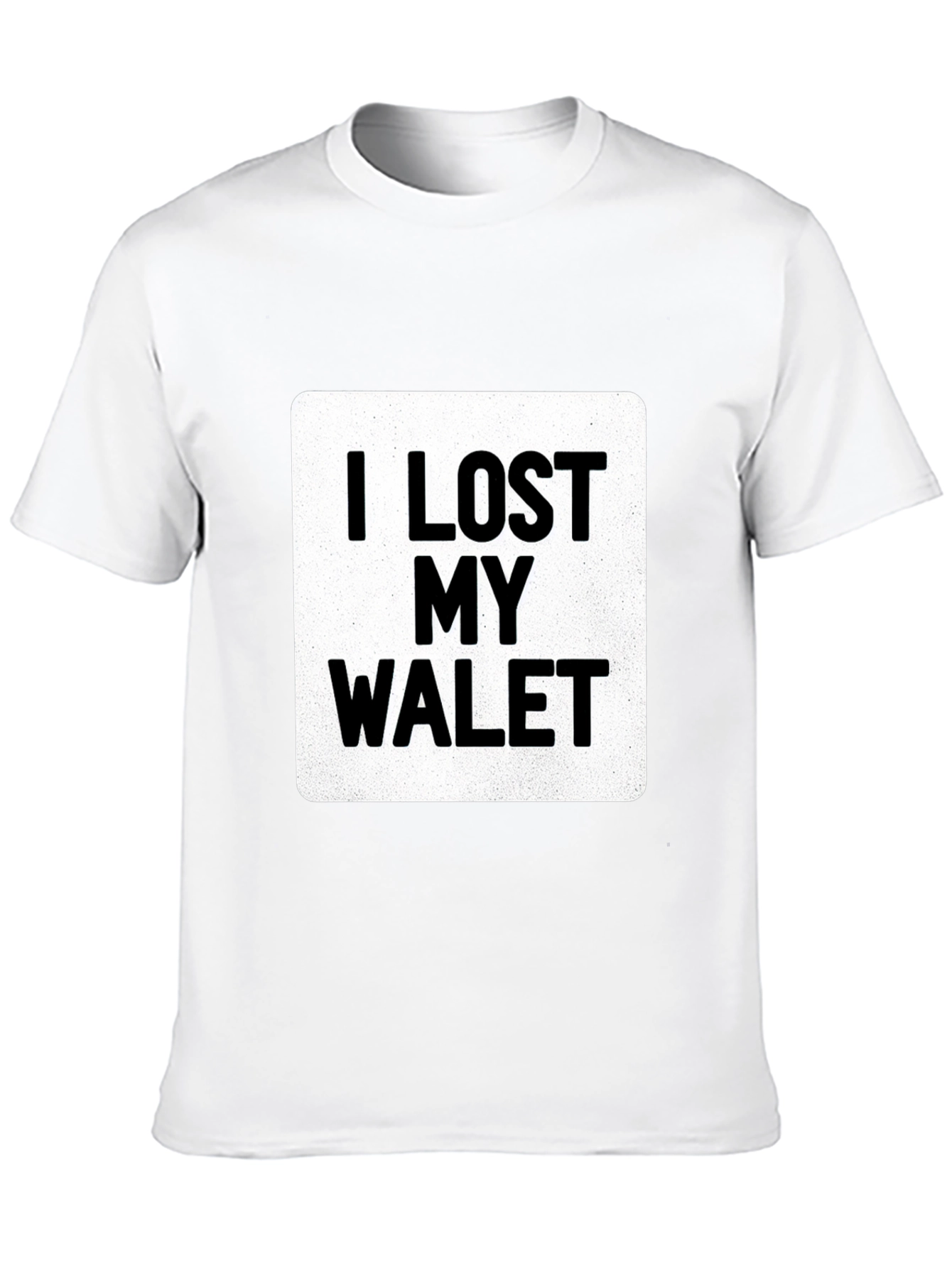 Black I LOST MY WALET Graphic T-Shirt - Black view 10