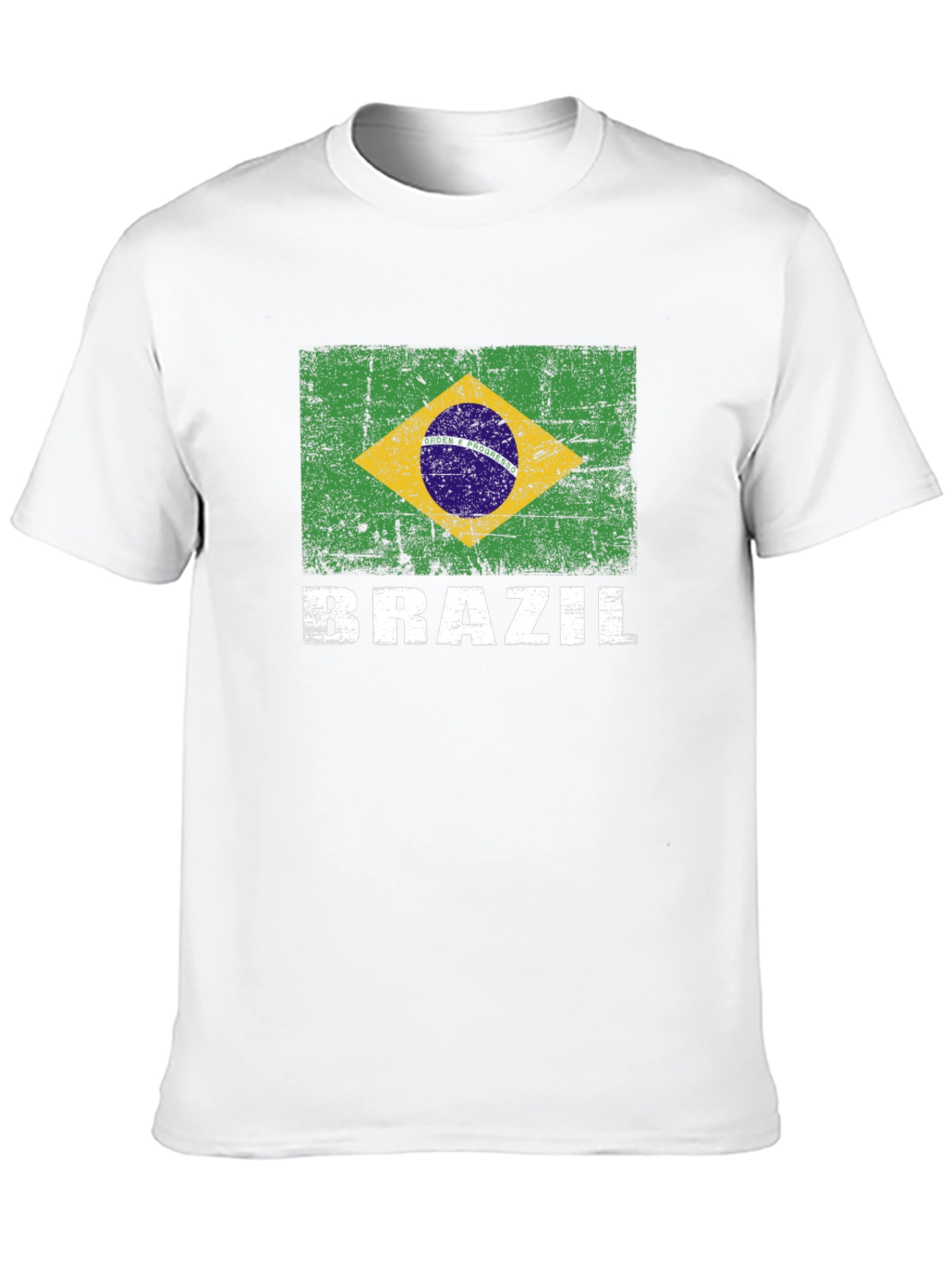 Black Brazil Flag Graphic Print T-Shirt view 10