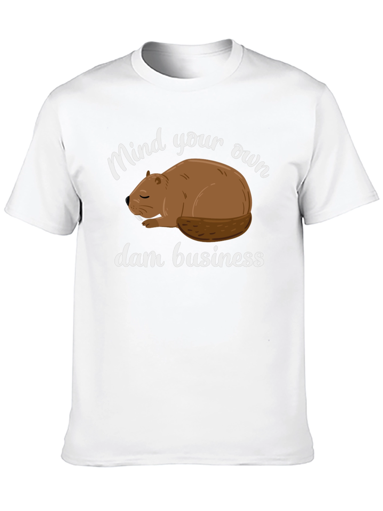 Black Mind Your Own Dam Business T-Shirt view 10