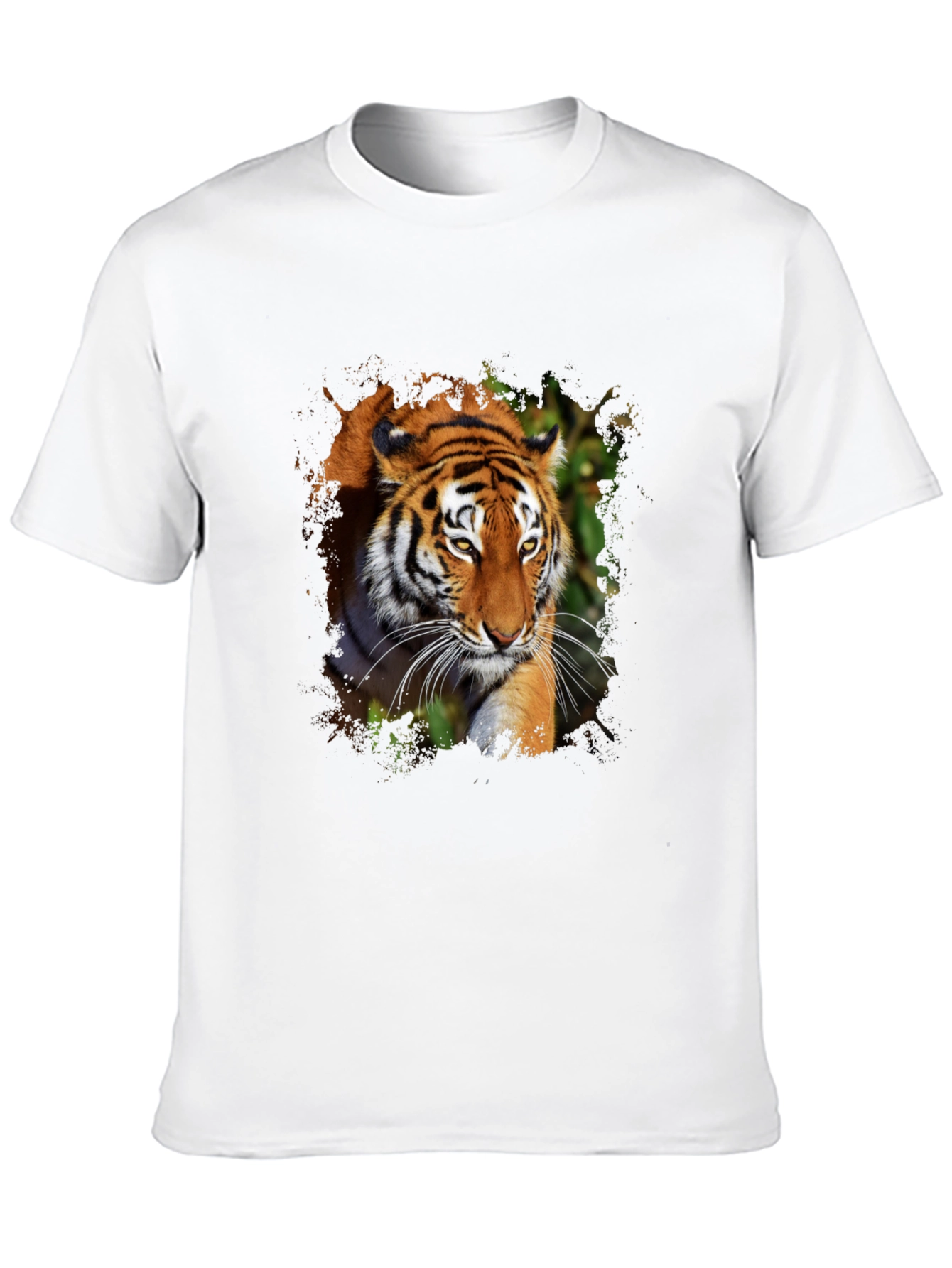 Black Tiger Graphic Print Black T-Shirt view 10