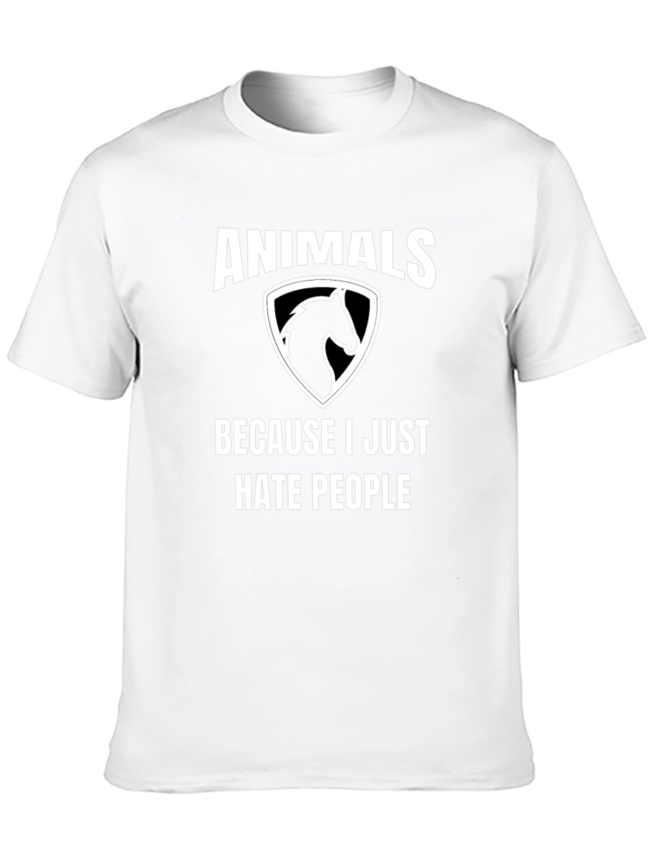 Black Animals T-Shirt: I Hate People view 10
