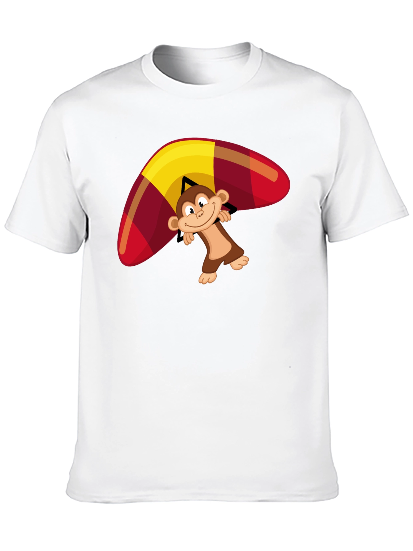 Black Monkey Hang Gliding Graphic T-Shirt view 10