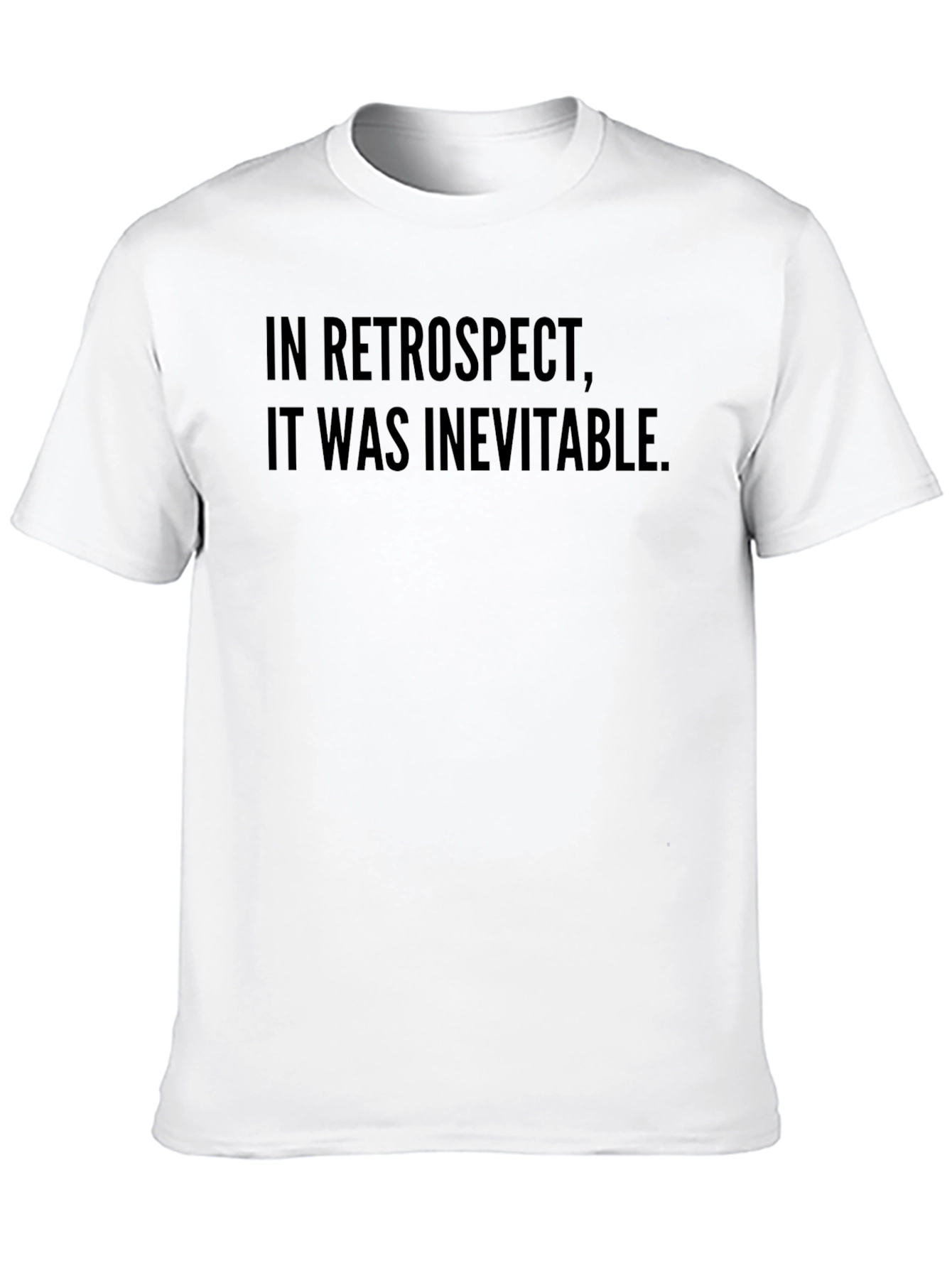 Black Retrospect Inevitable T-Shirt - Soft Cotton Blend Tee view 10