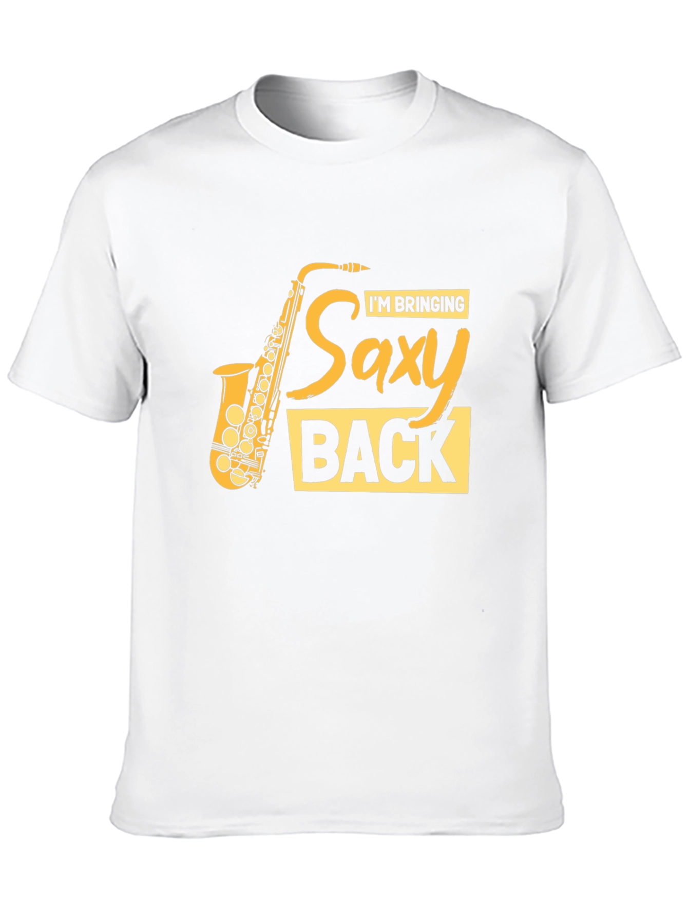 Black Saxy Back T-Shirt - Music Lover Tee view 10