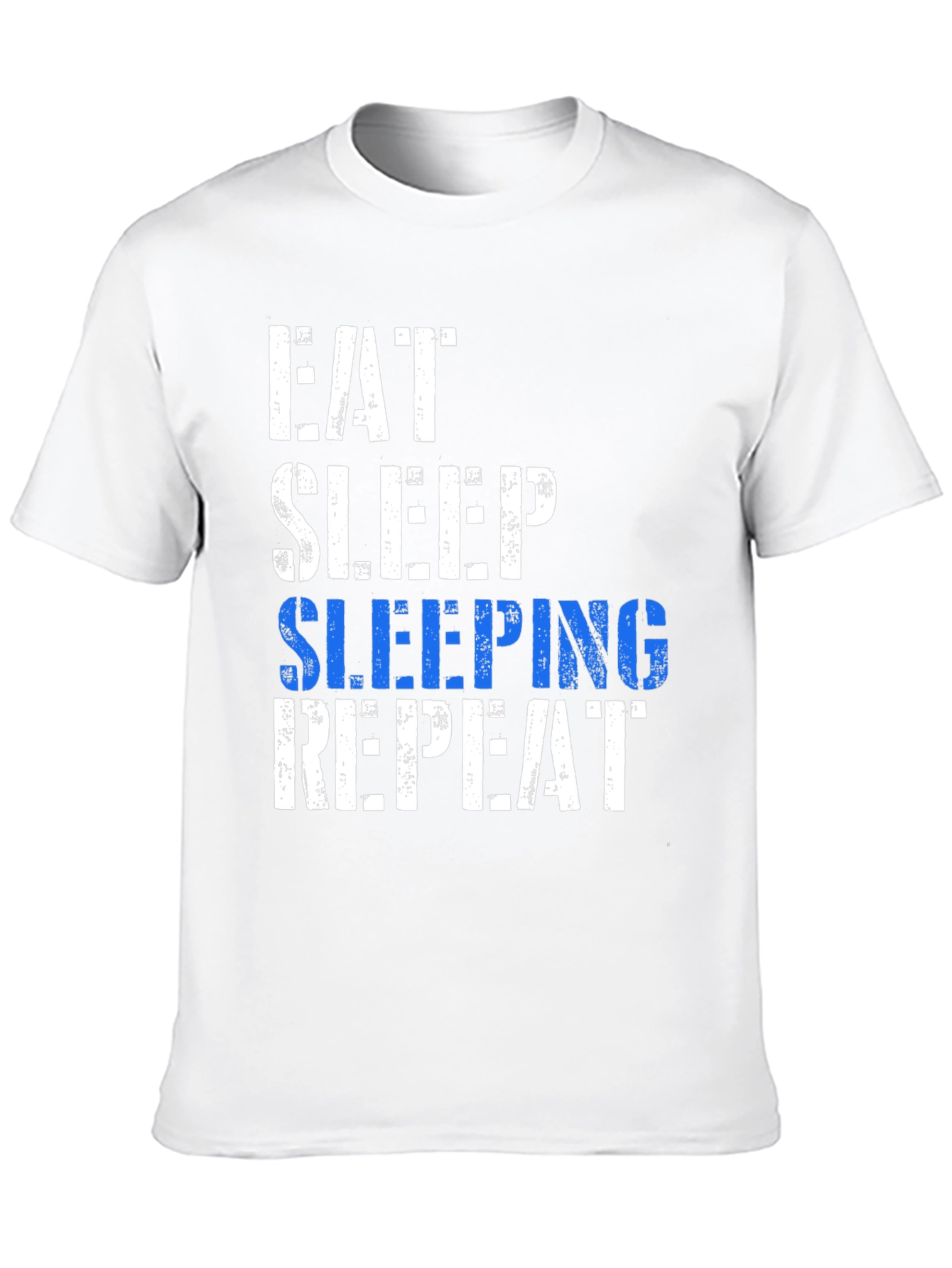 Black Eat Sleep Sleeping Repeat T-Shirt - Fun Graphic Tee view 10