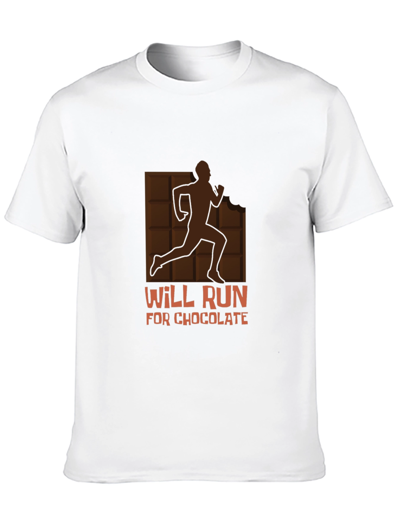 Black Will Run for Chocolate Graphic Tee - Black Cotton Shirt view 10