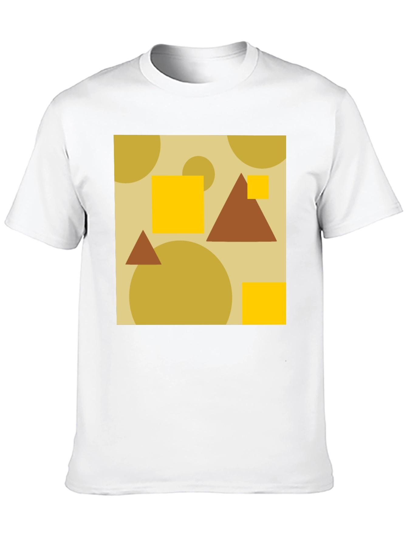 Black Geometric Pattern Black T-Shirt view 10