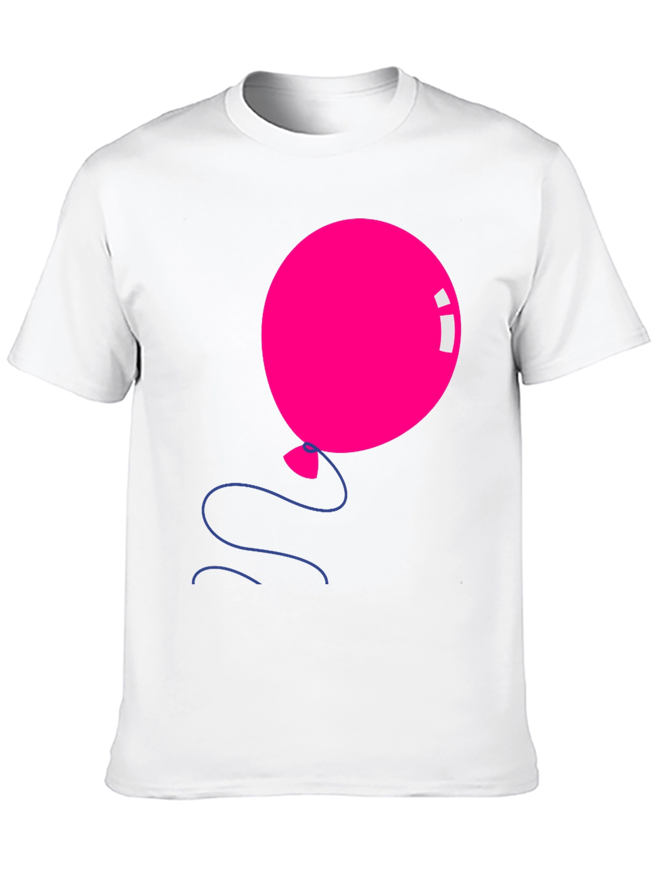 Pink Balloon Graphic Tee - Black Casual Shirt - 10