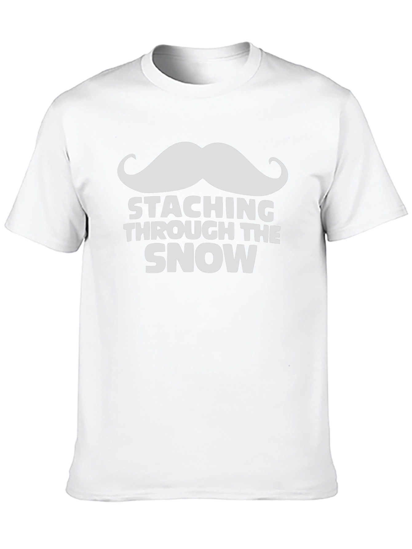 Black Staching Through The Snow T-Shirt view 10