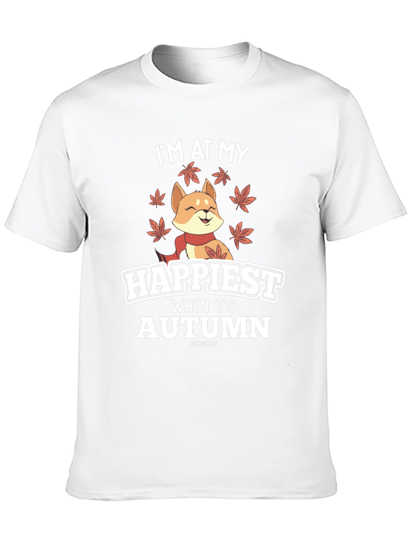 Black Autumn Shiba Inu T-Shirt view 10
