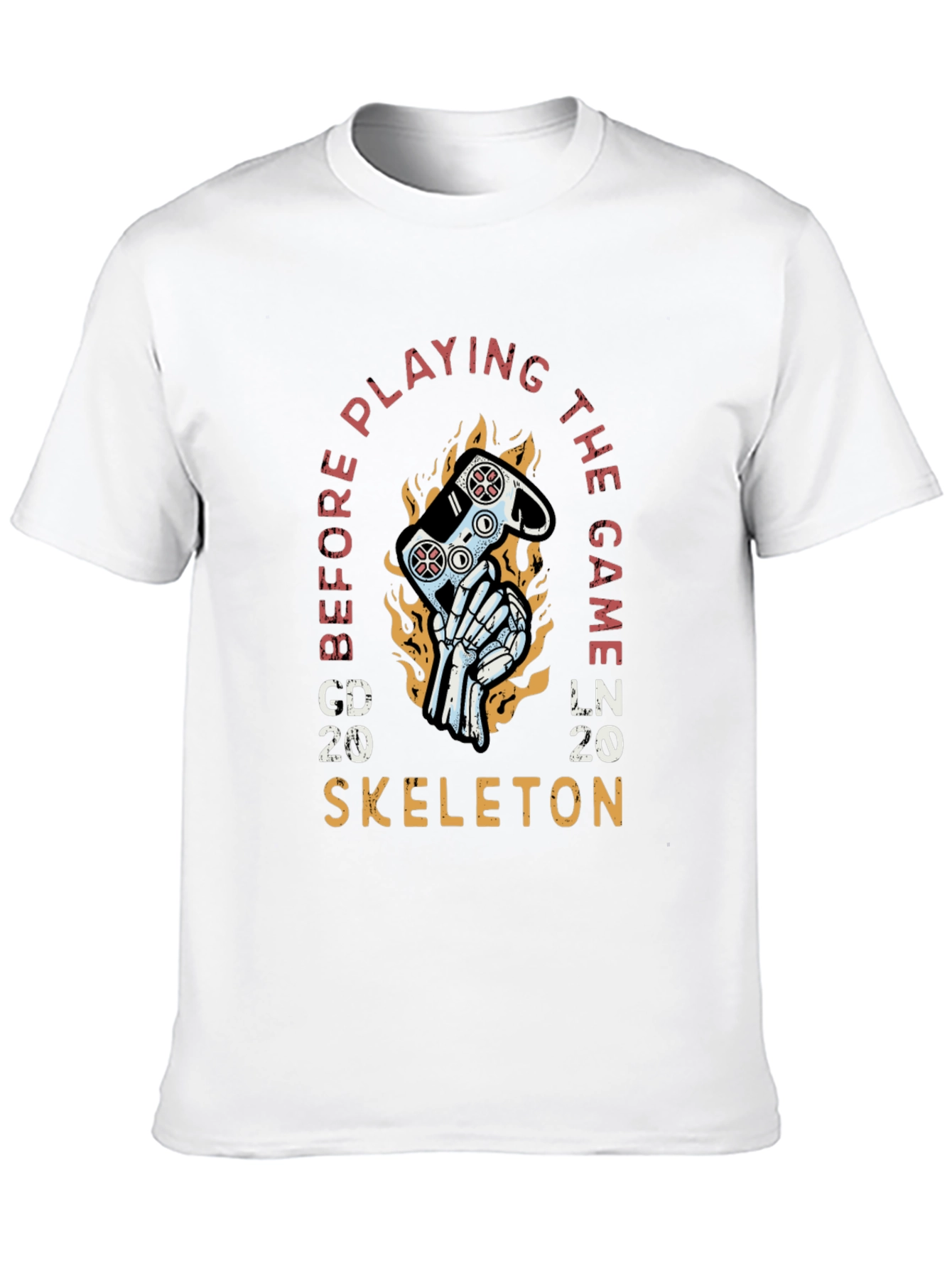 Black Gamer Skeleton Graphic T-Shirt - Play Before the Game view 10