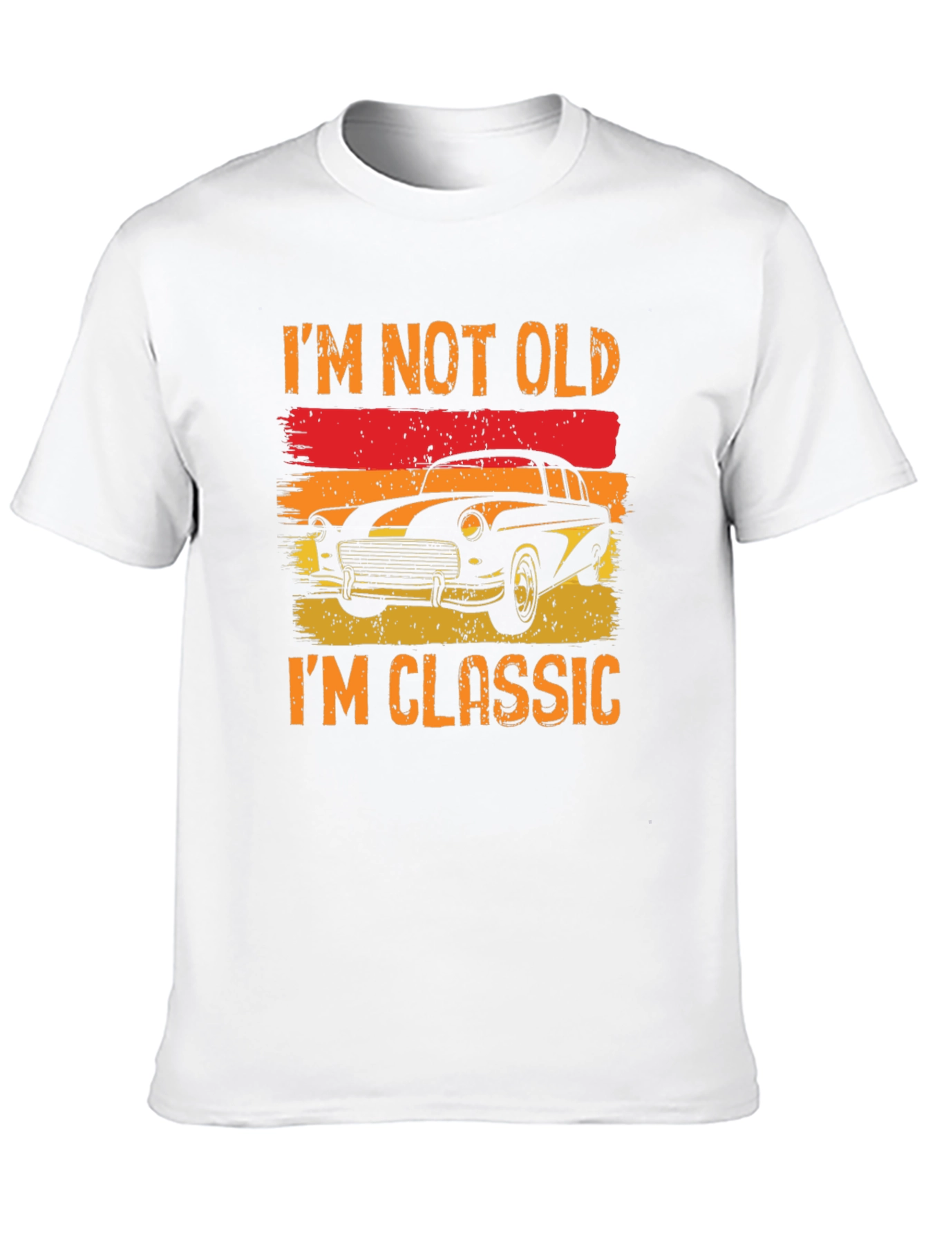 Black Classic Car T-Shirt - I'm Not Old, I'm Classic view 10