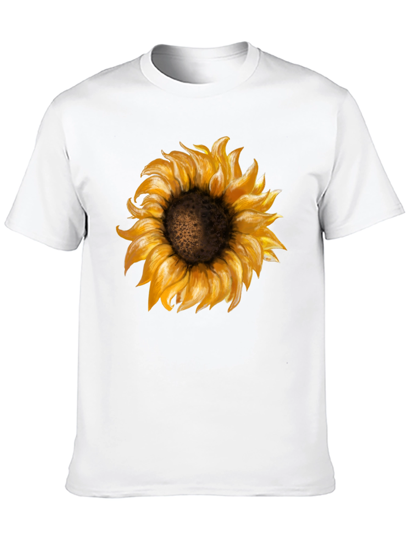 Black Sunflower Graphic Print Black T-Shirt view 10