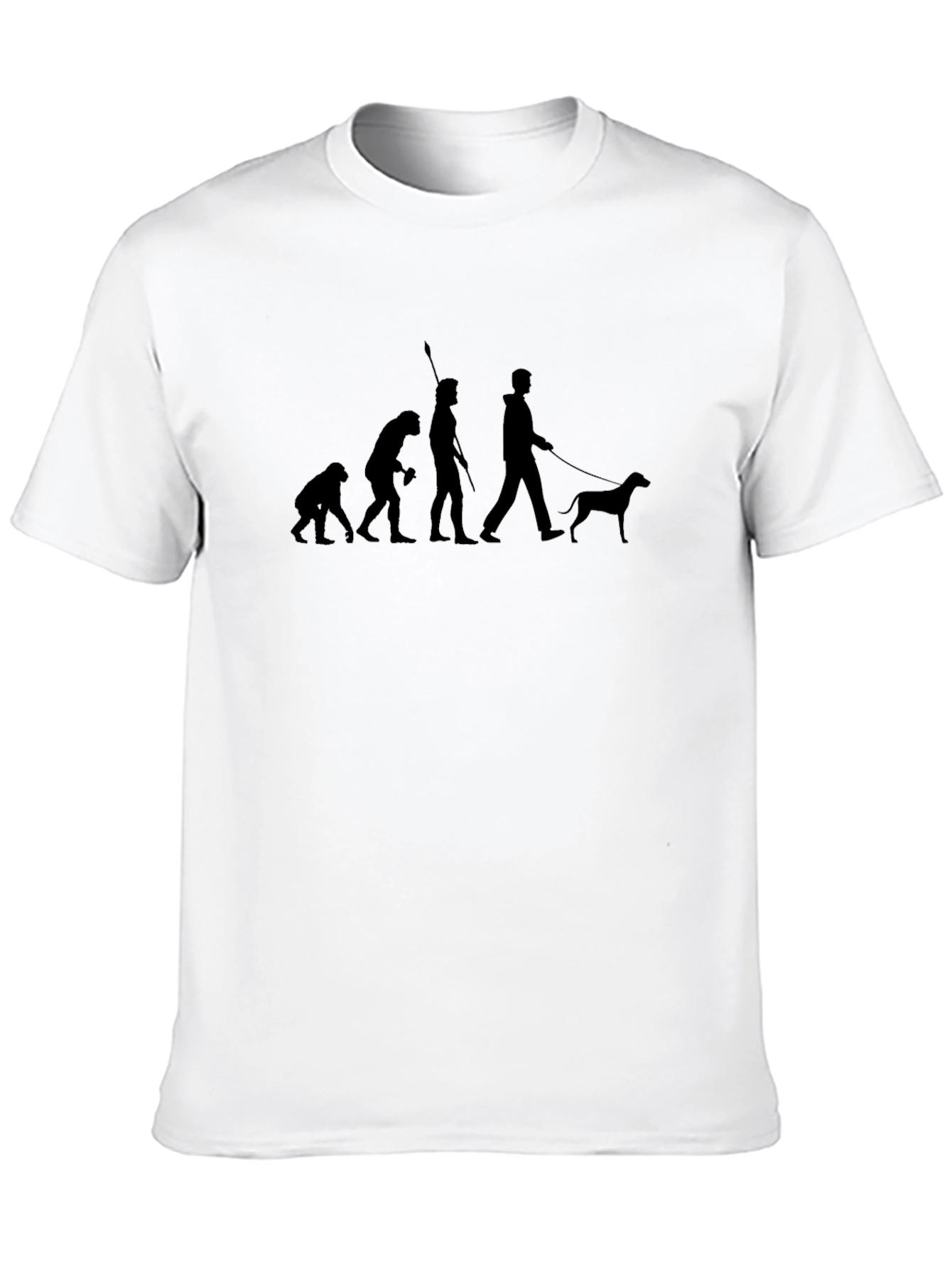 Black Evolution of Dog Owner T-Shirt - Black view 10