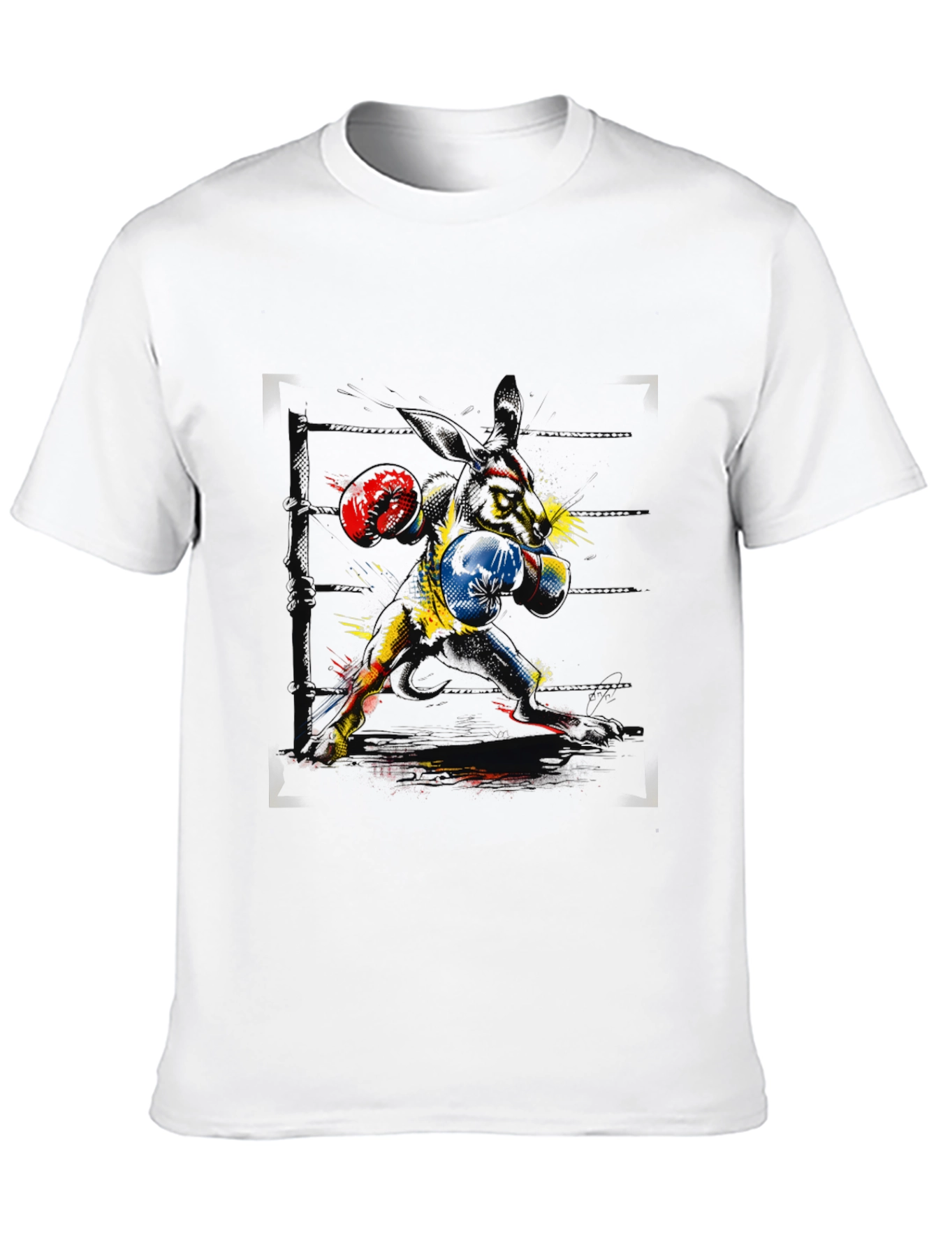 Black Boxing Rabbit Graphic Tee view 10