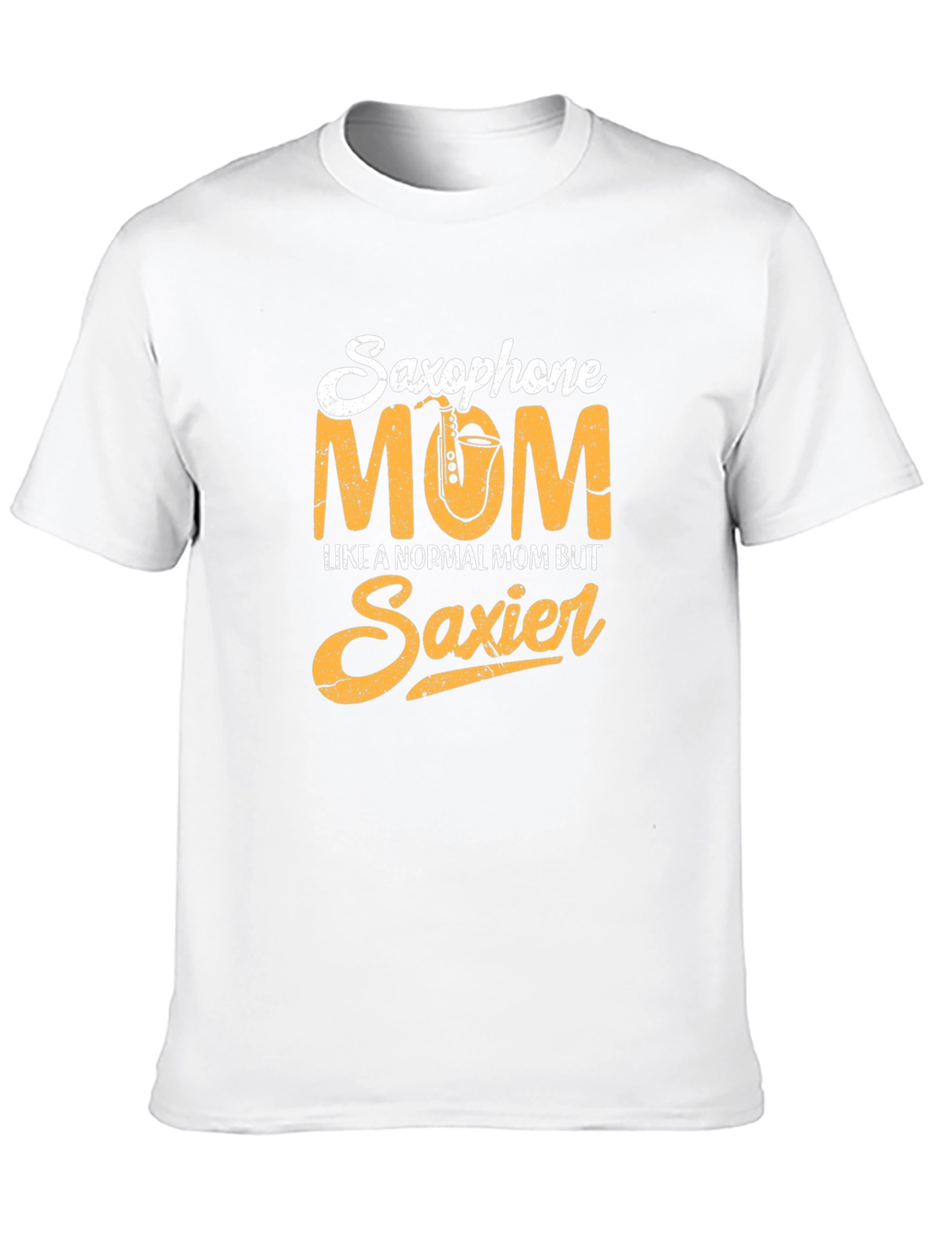 Black Saxophone Mom Graphic Tee - Musician Mother T-Shirt view 10