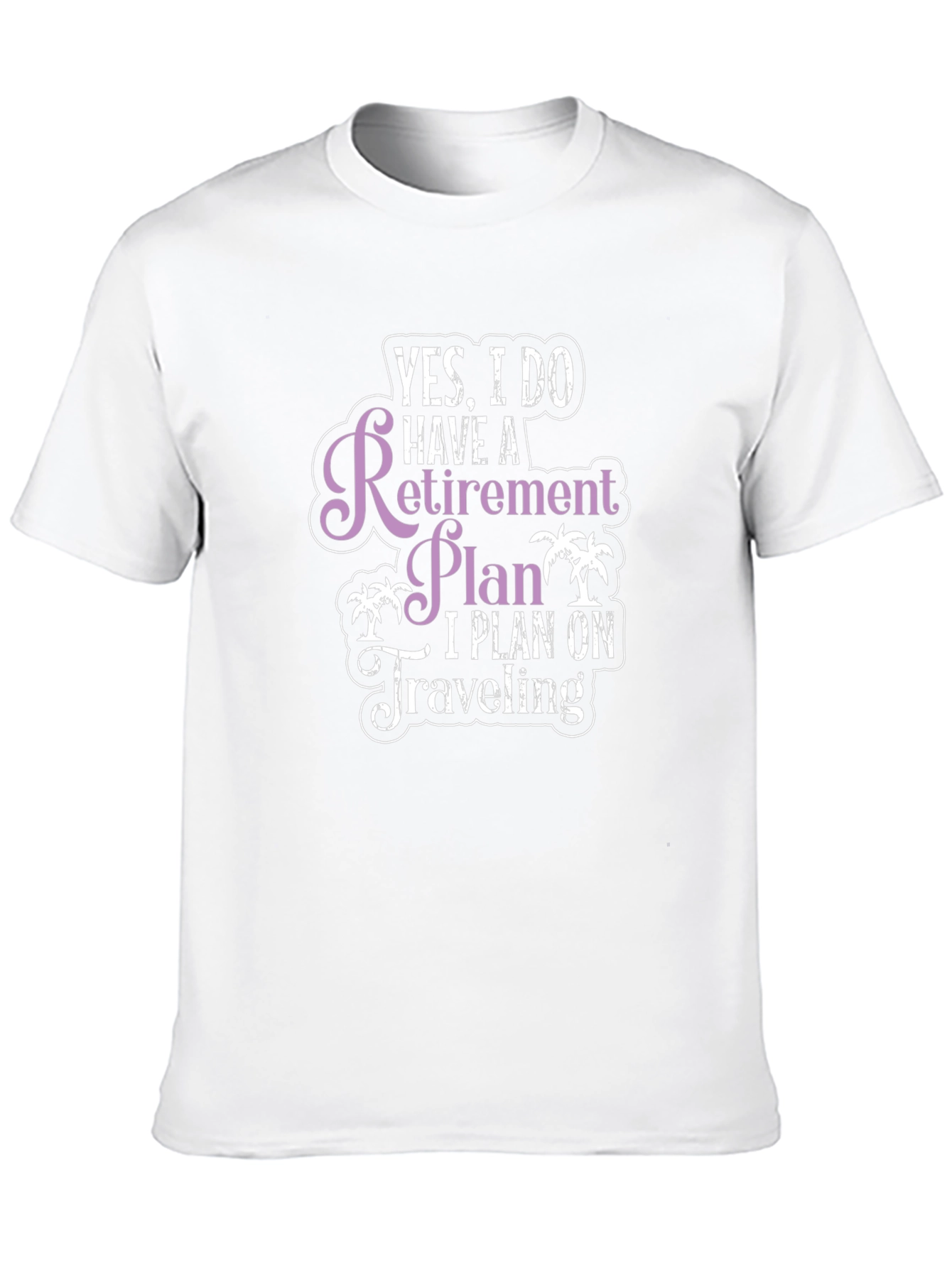 Black Retirement Plan Travel T-Shirt - Black view 10