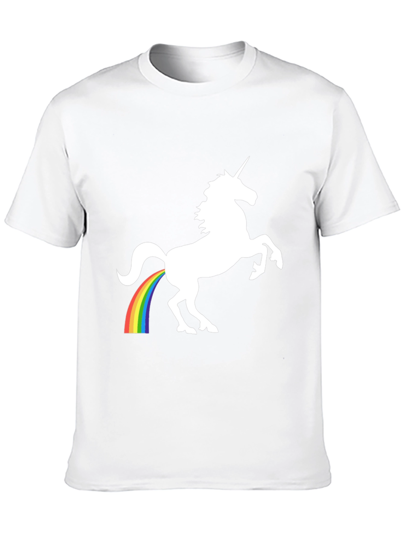 Black Unicorn Rainbow Poop T-Shirt - Black view 10