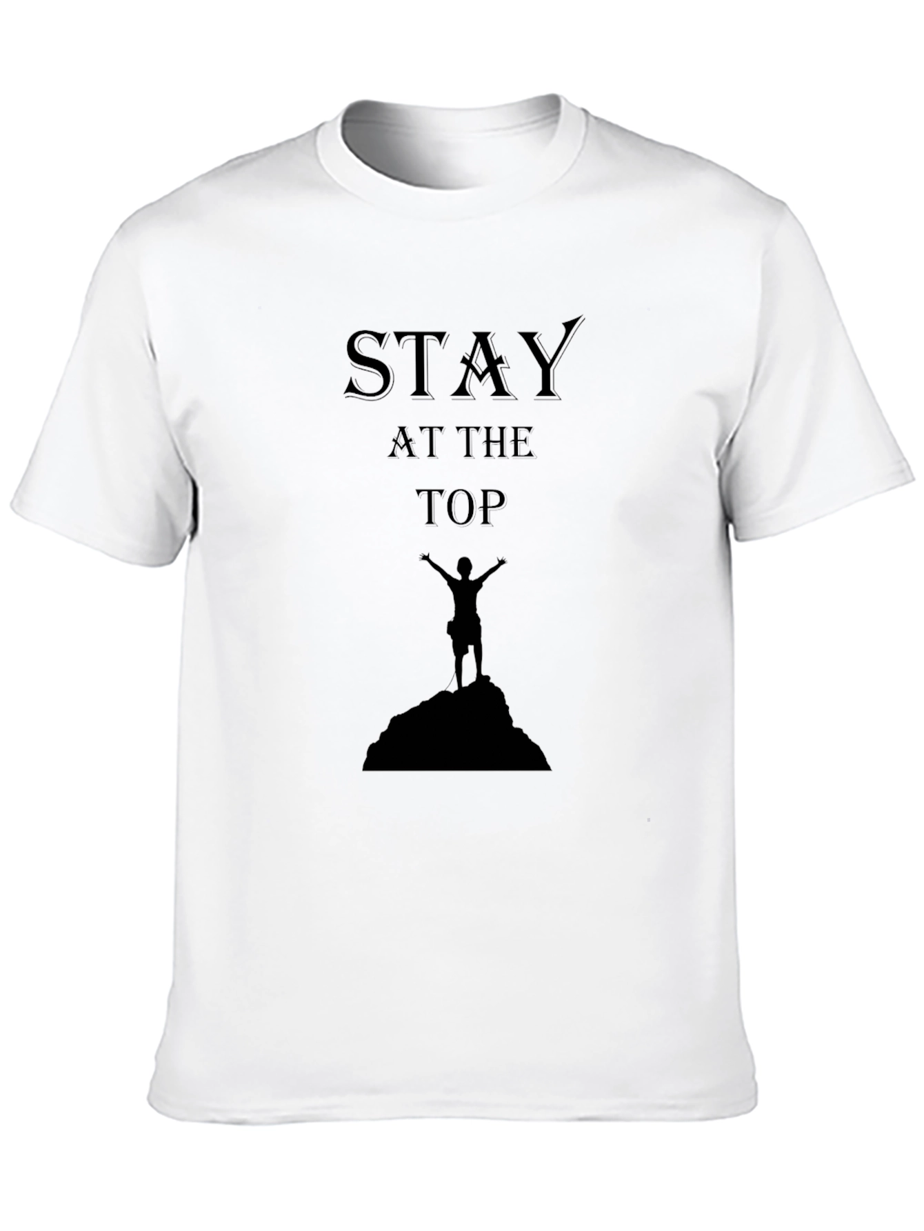 Black Stay at the Top Black T-Shirt view 10