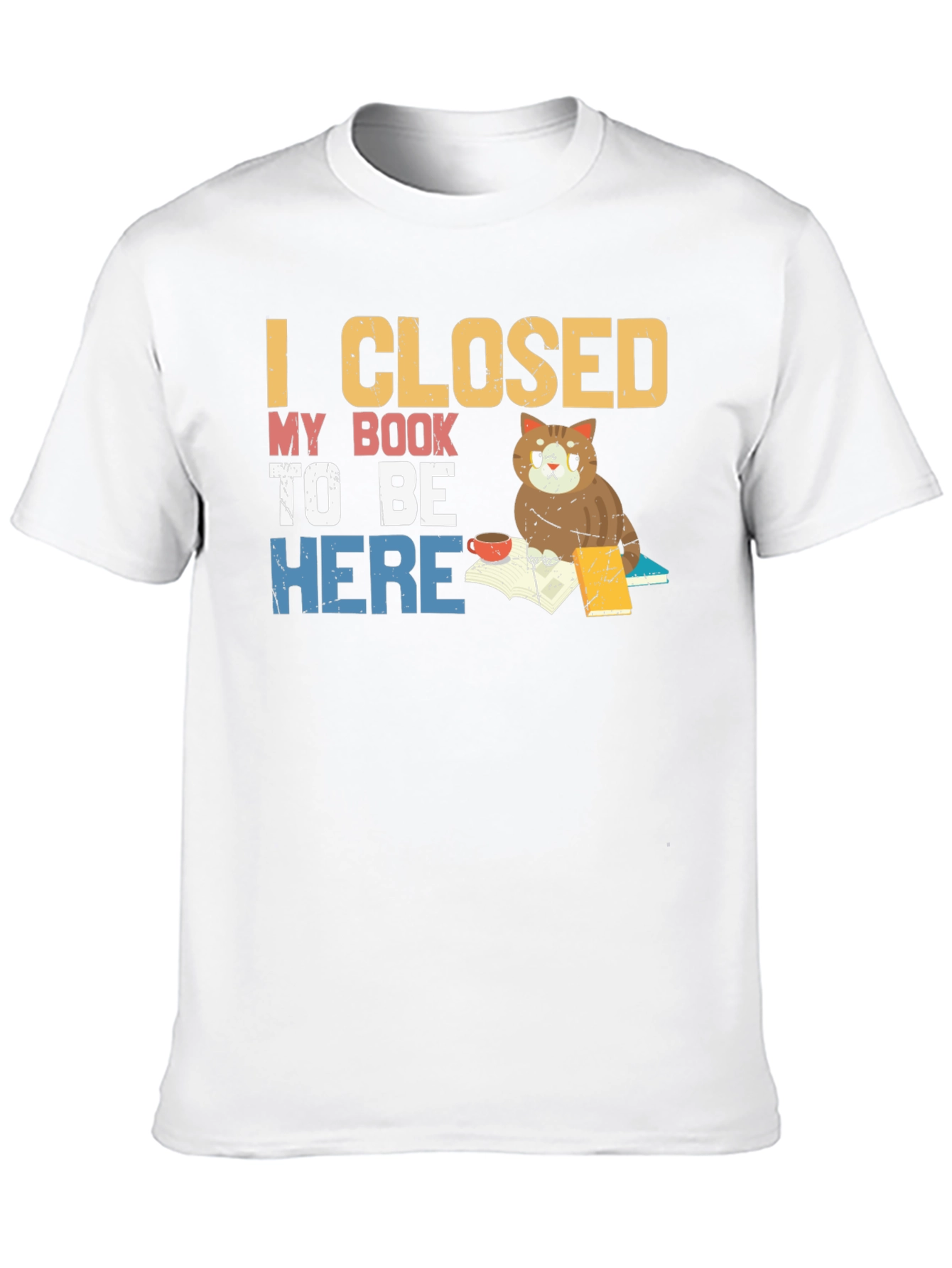 Black I Closed My Book to Be Here T-Shirt view 10