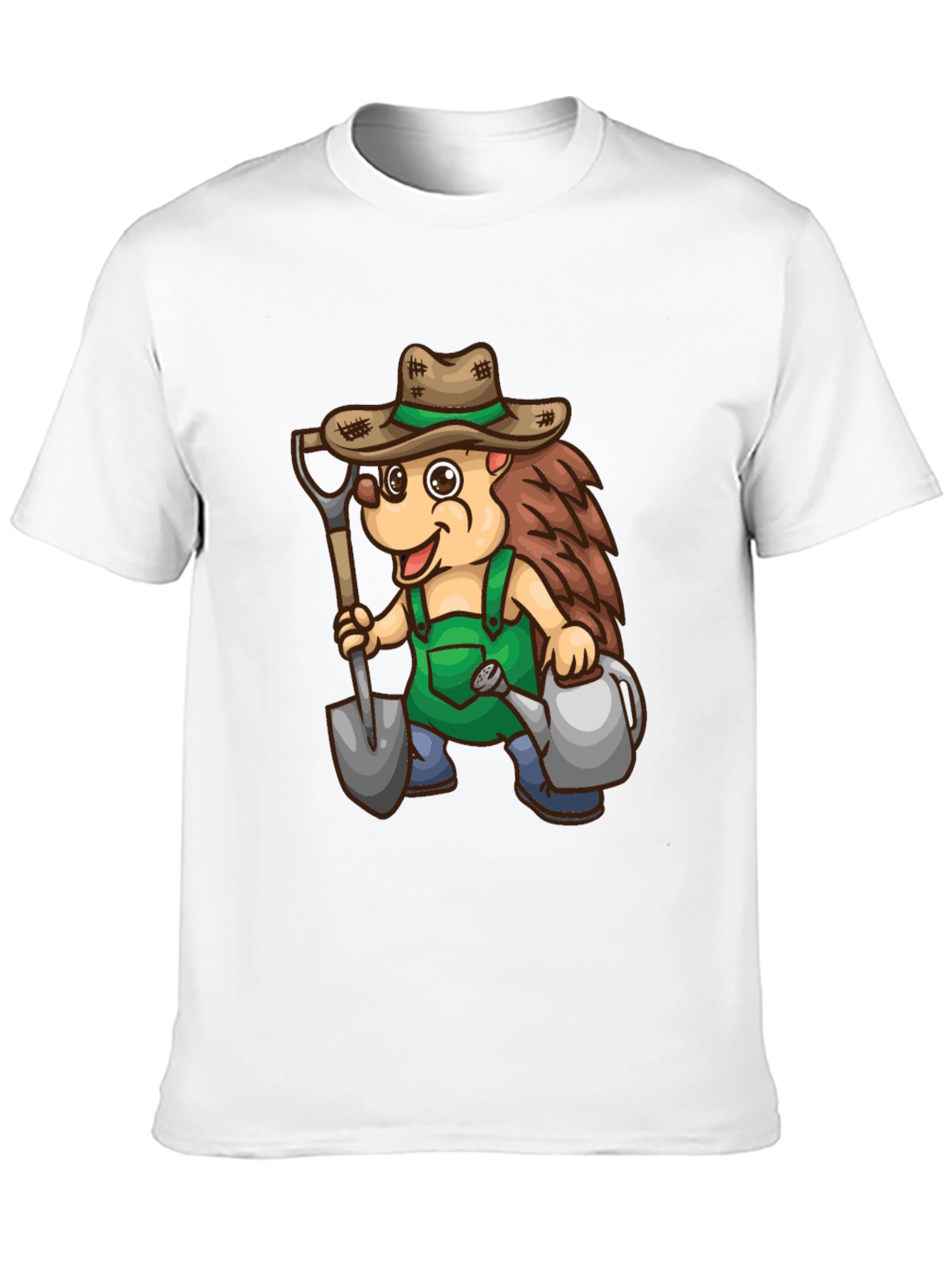 Black Gardener Hedgehog Graphic T-Shirt view 10