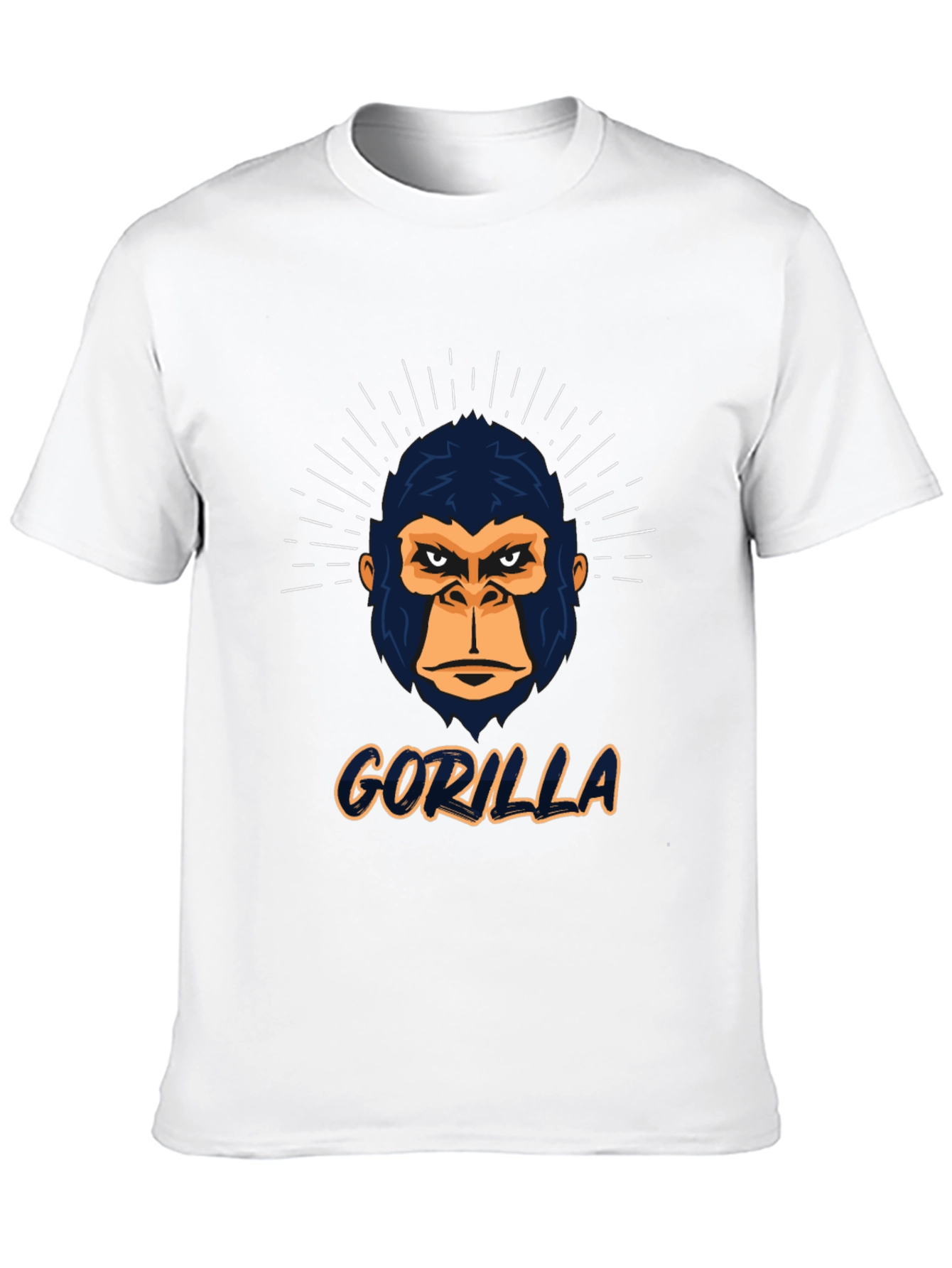 Black Gorilla Graphic Print Black T-Shirt view 10