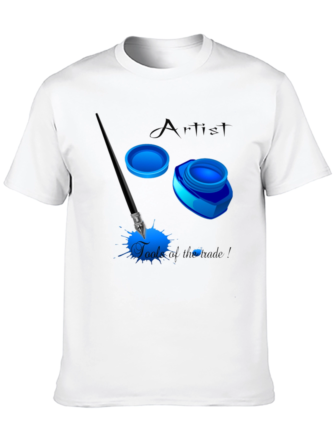 Black Artist's Tools Graphic T-Shirt view 10