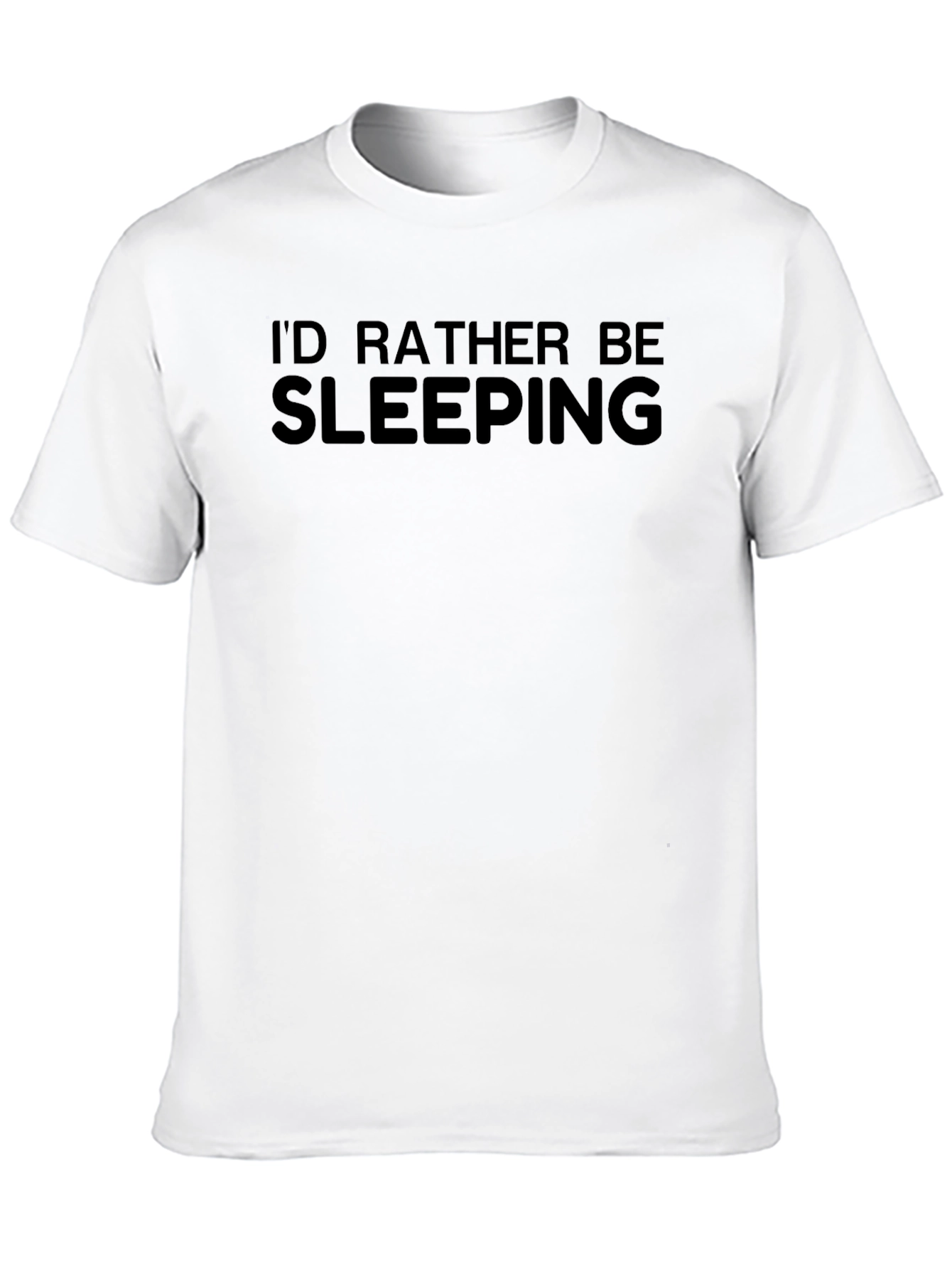 Black I'd Rather Be Sleeping T-Shirt - Black view 10
