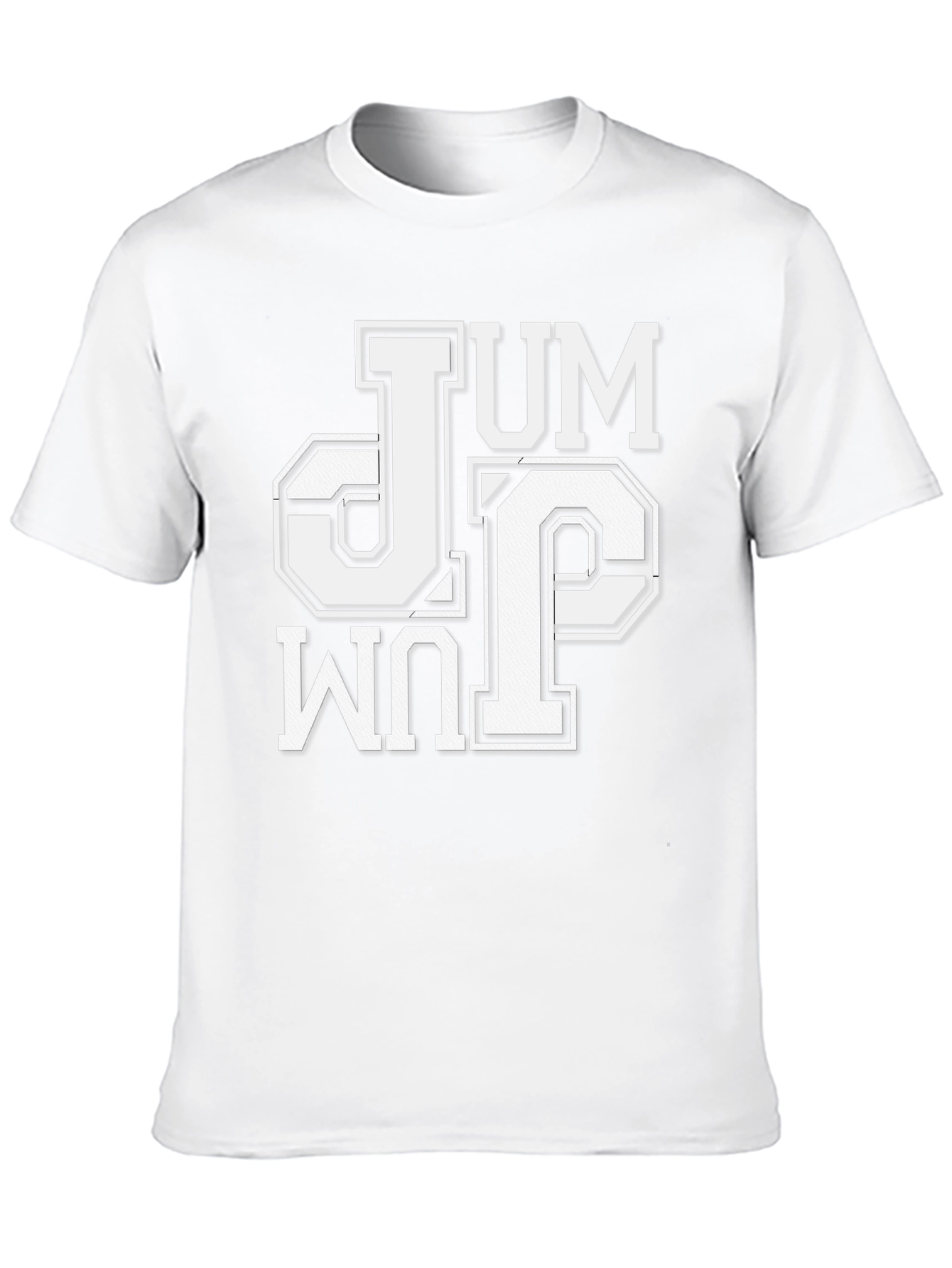 Black Jump T-Shirt | Black Crew Neck Graphic Tee view 10