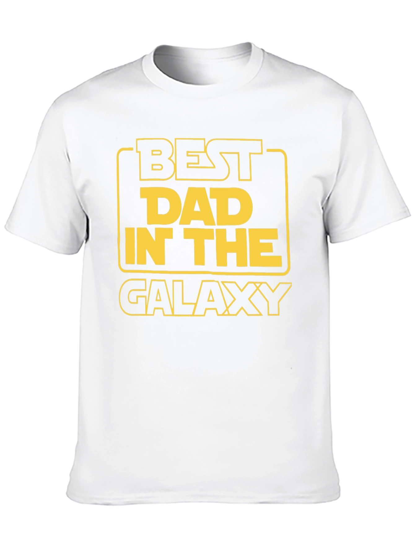 Black Best Dad in the Galaxy Black Graphic T-Shirt view 10