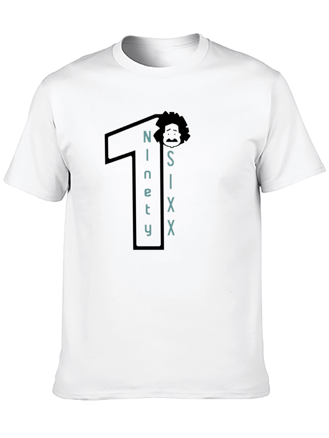 Black Ninety Six Graphic Tee - Black Cotton T-Shirt view 10