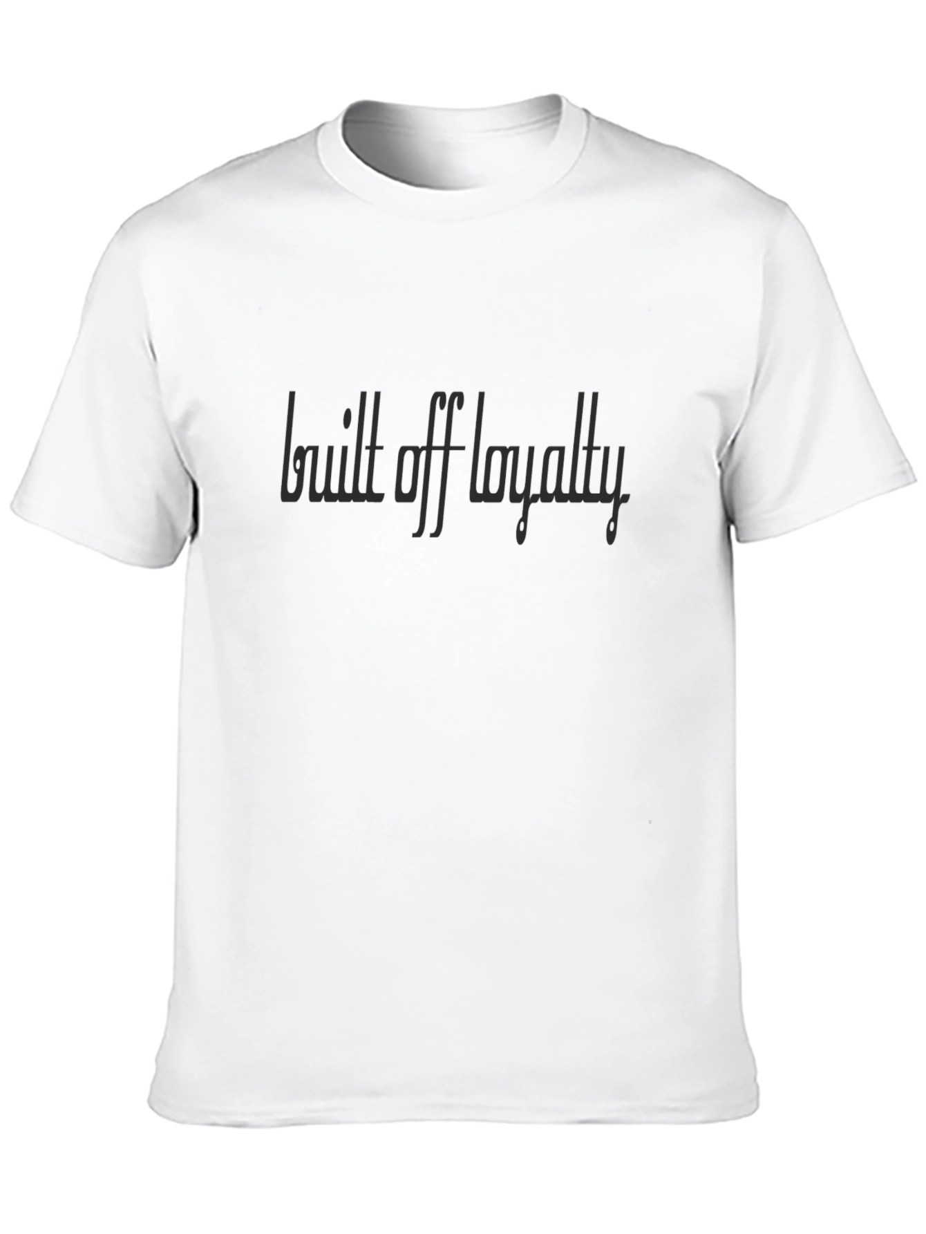Black Built Off Loyalty T-Shirt - Stylish Black Tee view 10