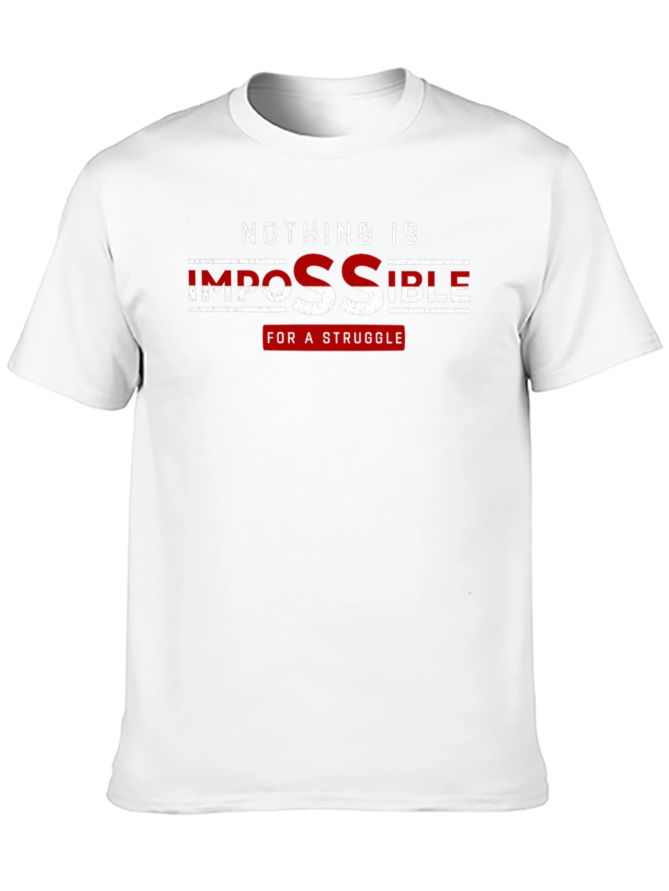Black Motivational Graphic Tee - Nothing Is Impossible view 10
