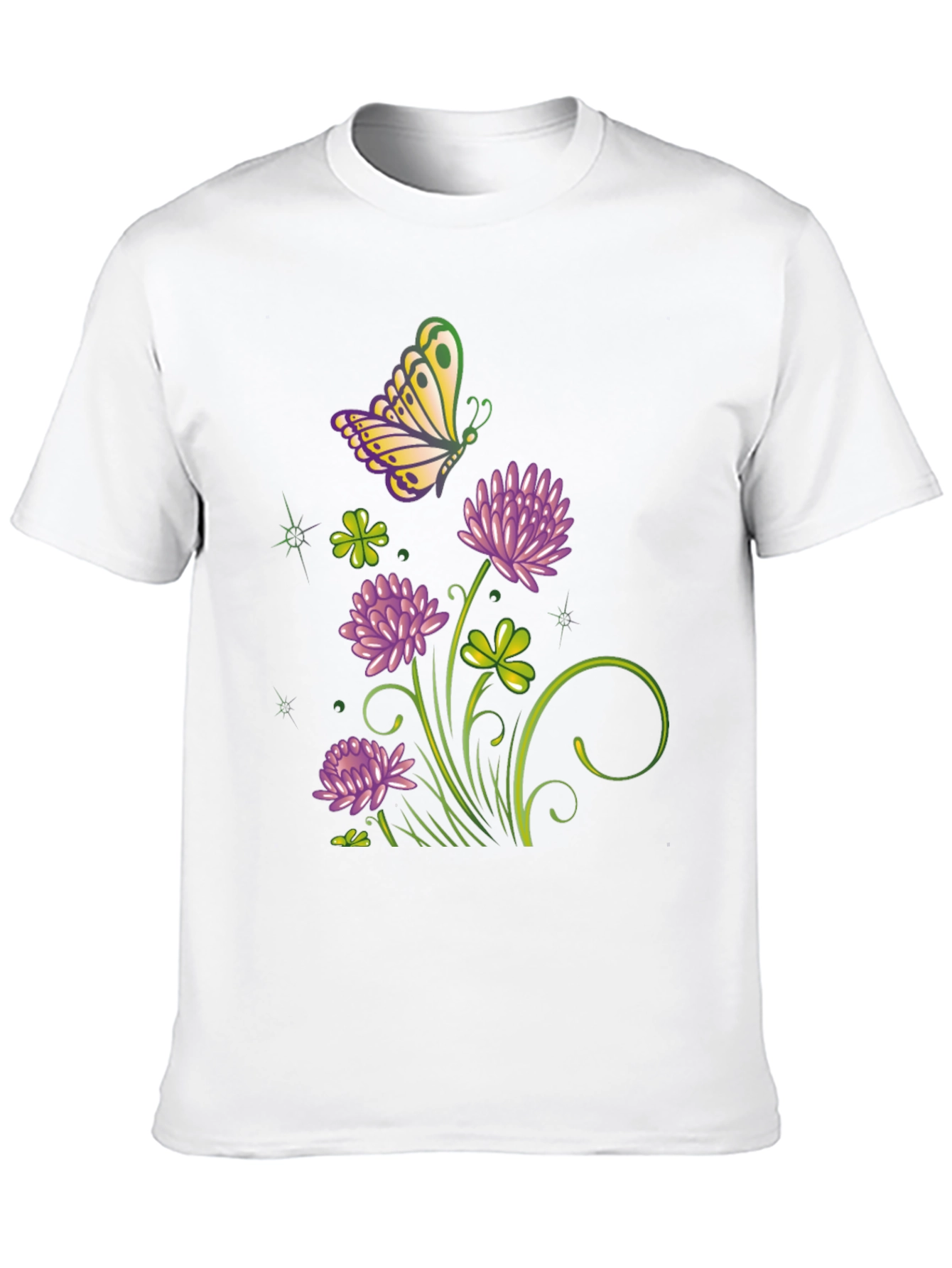 Black Clover & Butterfly Graphic Tee - Stylish & Unique view 10