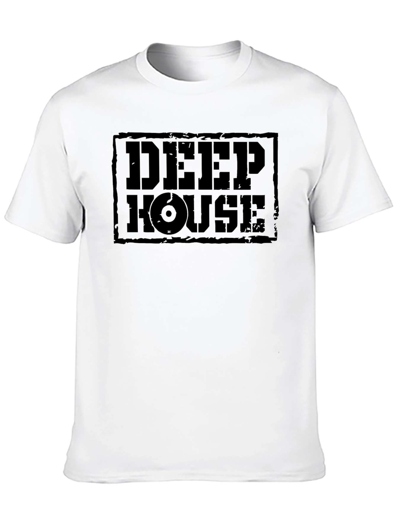 Black Deep House Music T-Shirt - Black Graphic Tee view 10