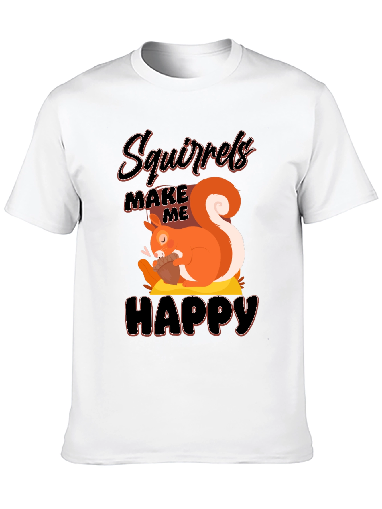 Black Squirrels Make Me Happy T-Shirt view 10