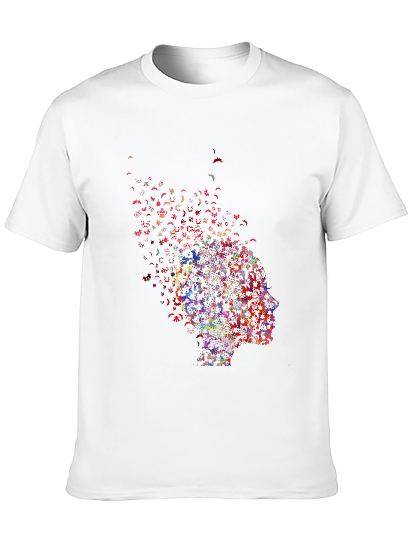 Black Abstract Mind T-Shirt - Artistic Graphic Tee view 10