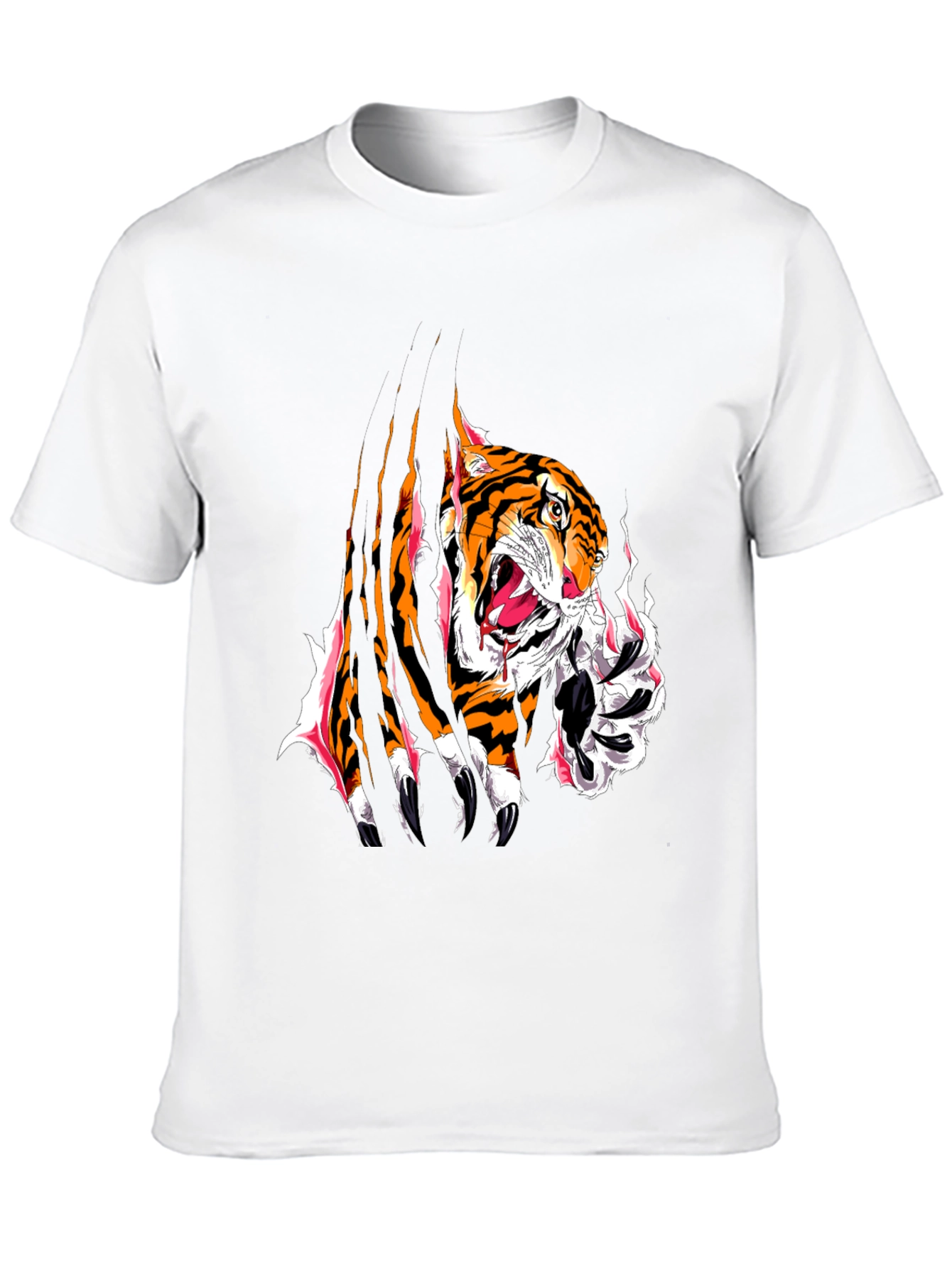 Black Tiger Graphic Tee - Bold Animal Print view 10