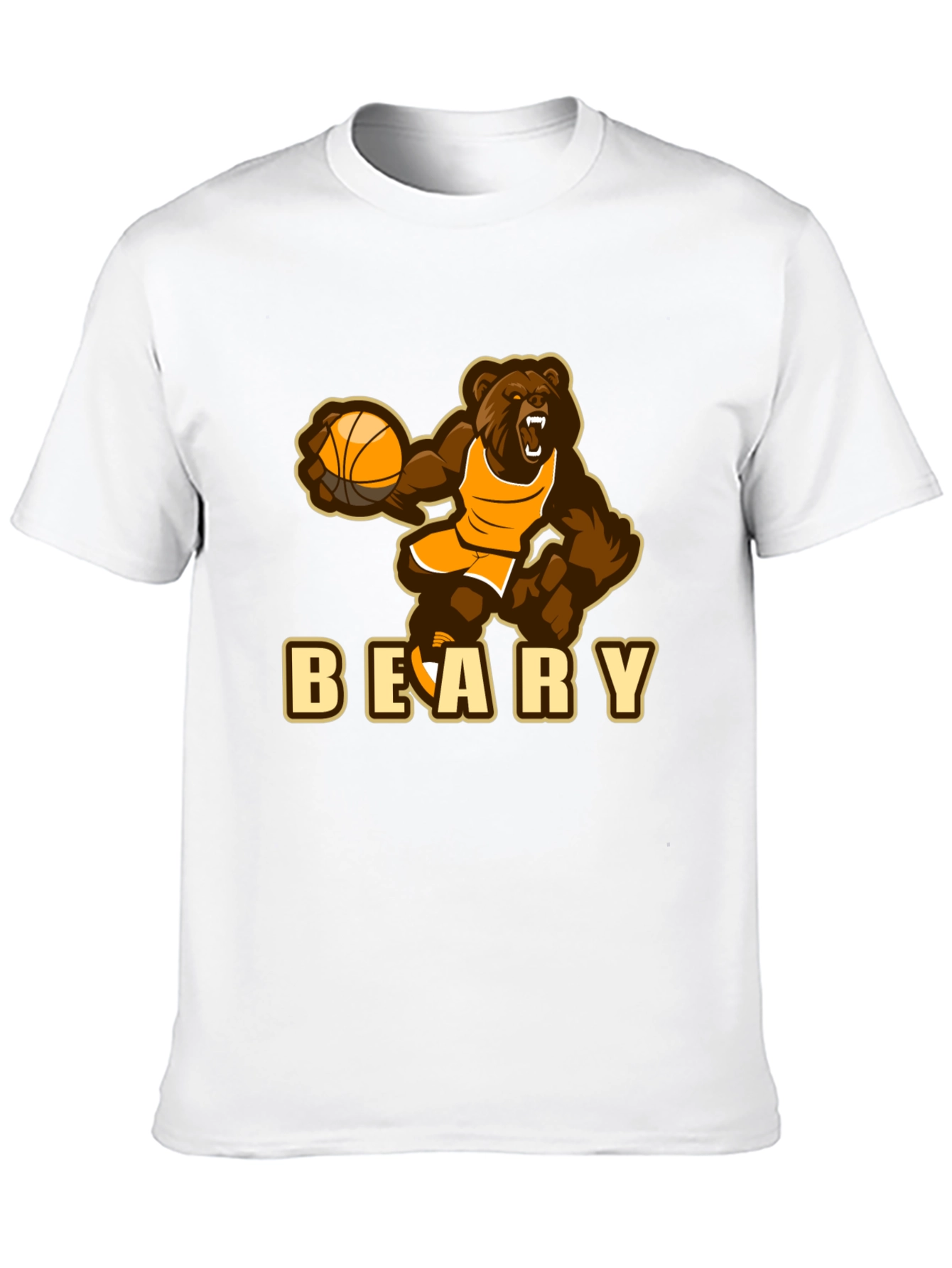 Black Beary Basketball T-Shirt - Funny Sports Tee view 10