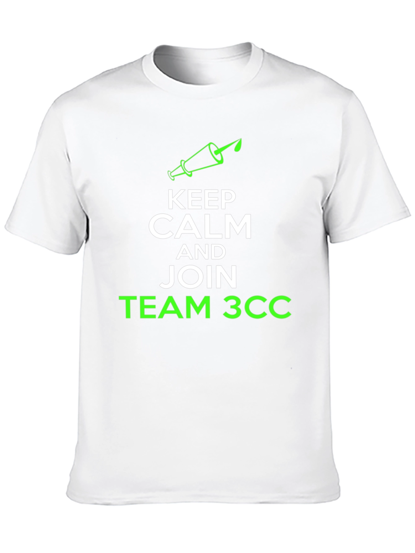 Black Keep Calm & Join Team 3CC Black T-Shirt view 10