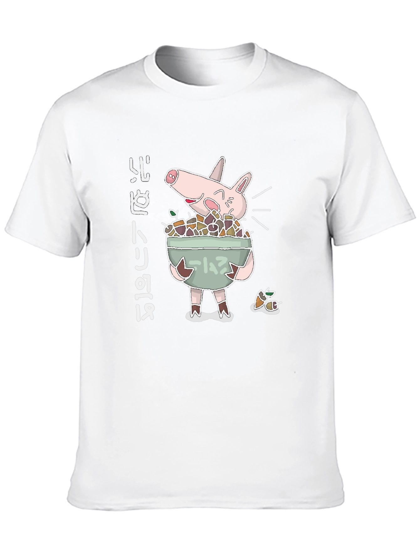 Black Pig Ramen Bowl Graphic Tee - Unique Anime Style view 10