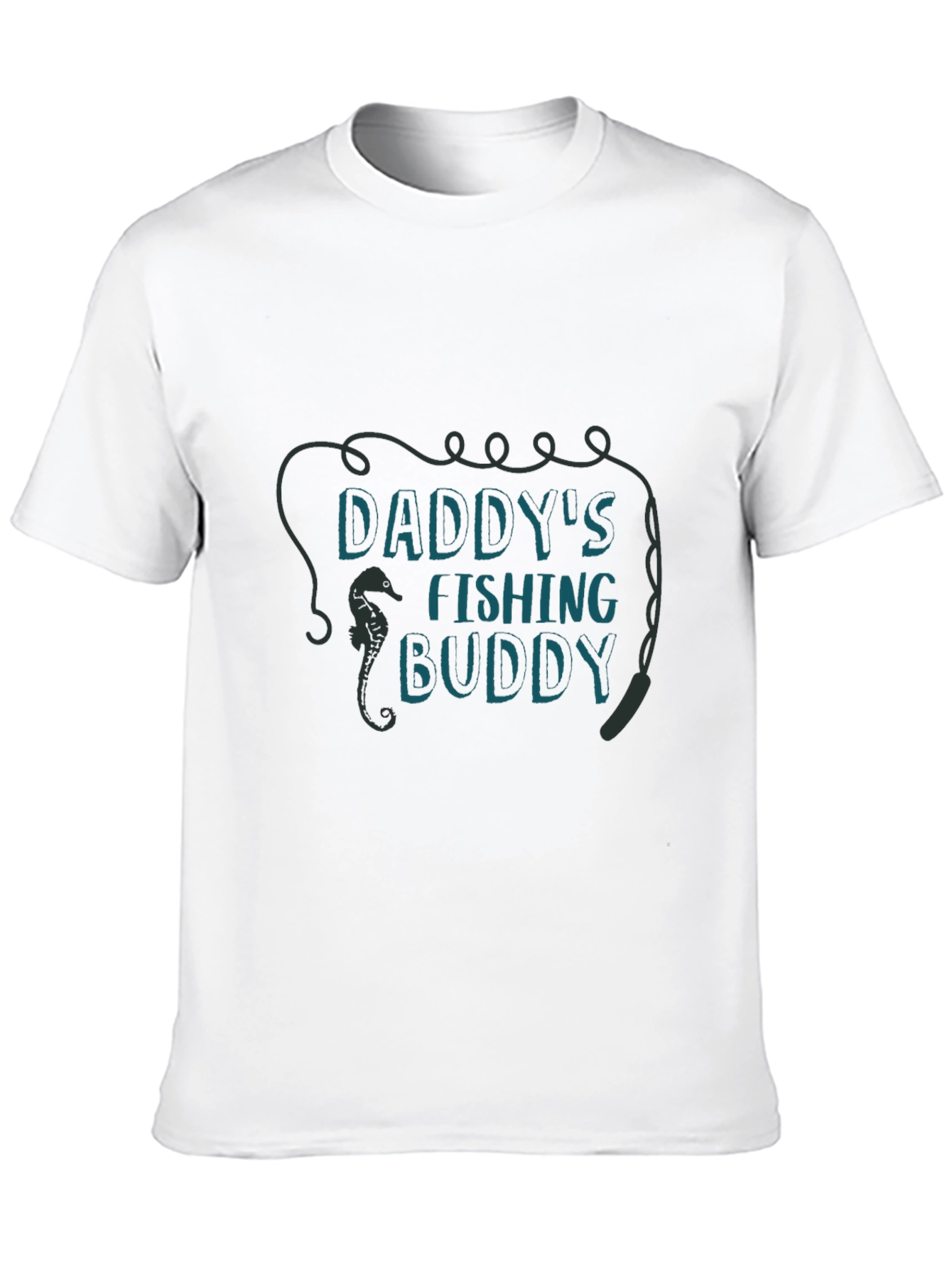 Black Daddy's Fishing Buddy Graphic Tee view 10