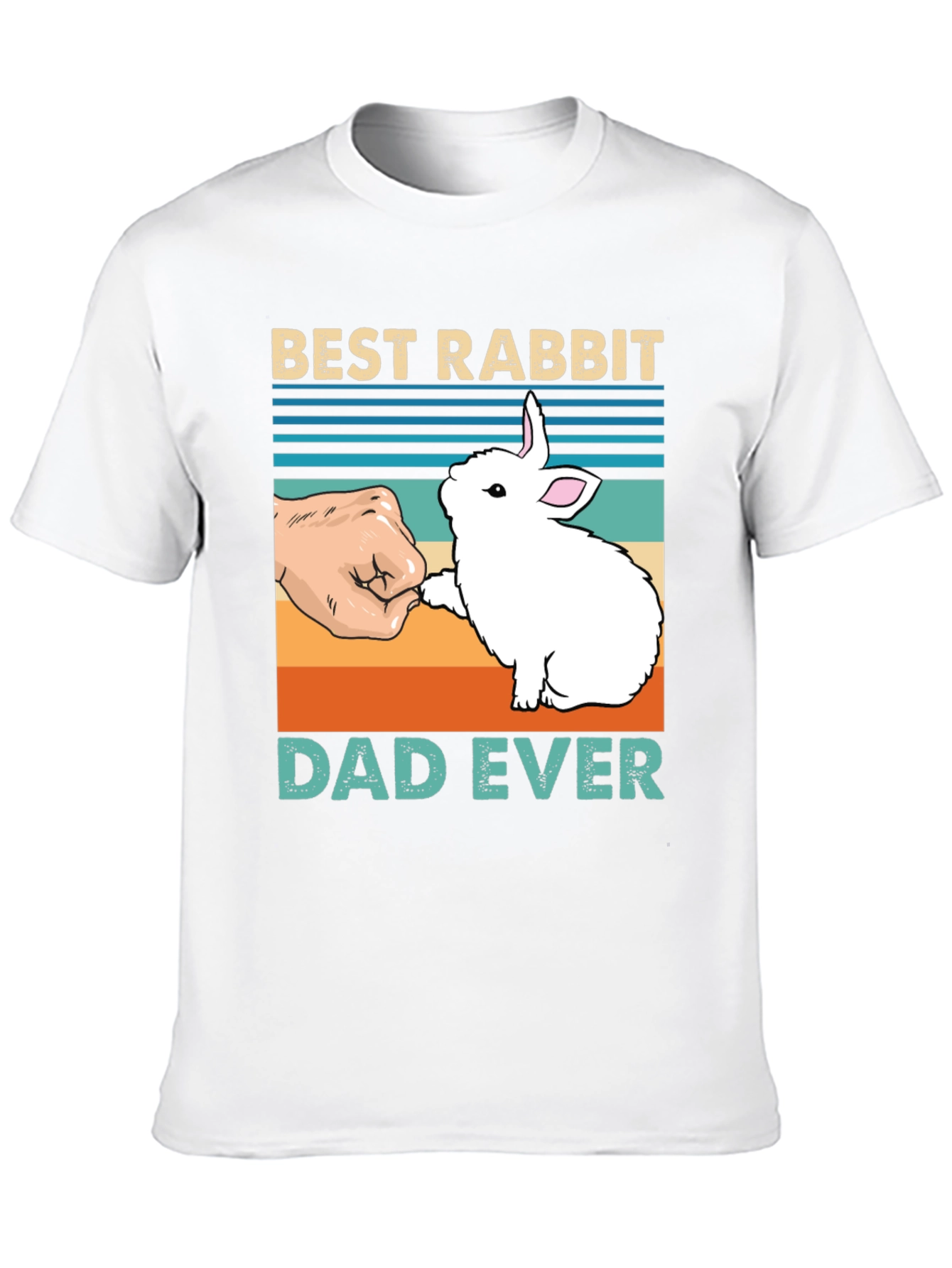 Black Best Rabbit Dad Ever T-Shirt view 10